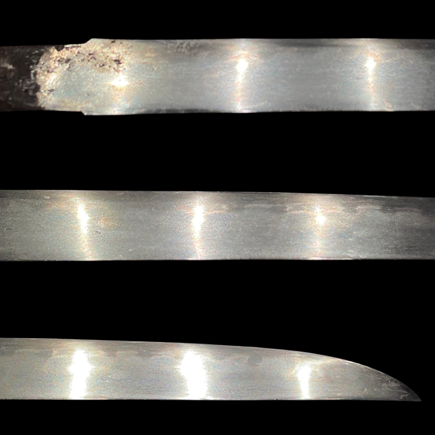 Shibuichi Fittings Aikuchi Koshirae TANTO, with Kozuka Kogai, Edo period mumei