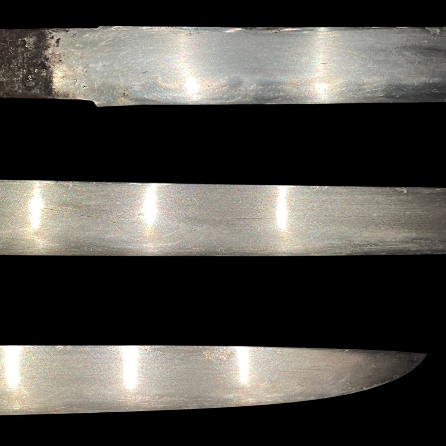 Shibuichi Fittings Aikuchi Koshirae TANTO, with Kozuka Kogai, Edo period mumei
