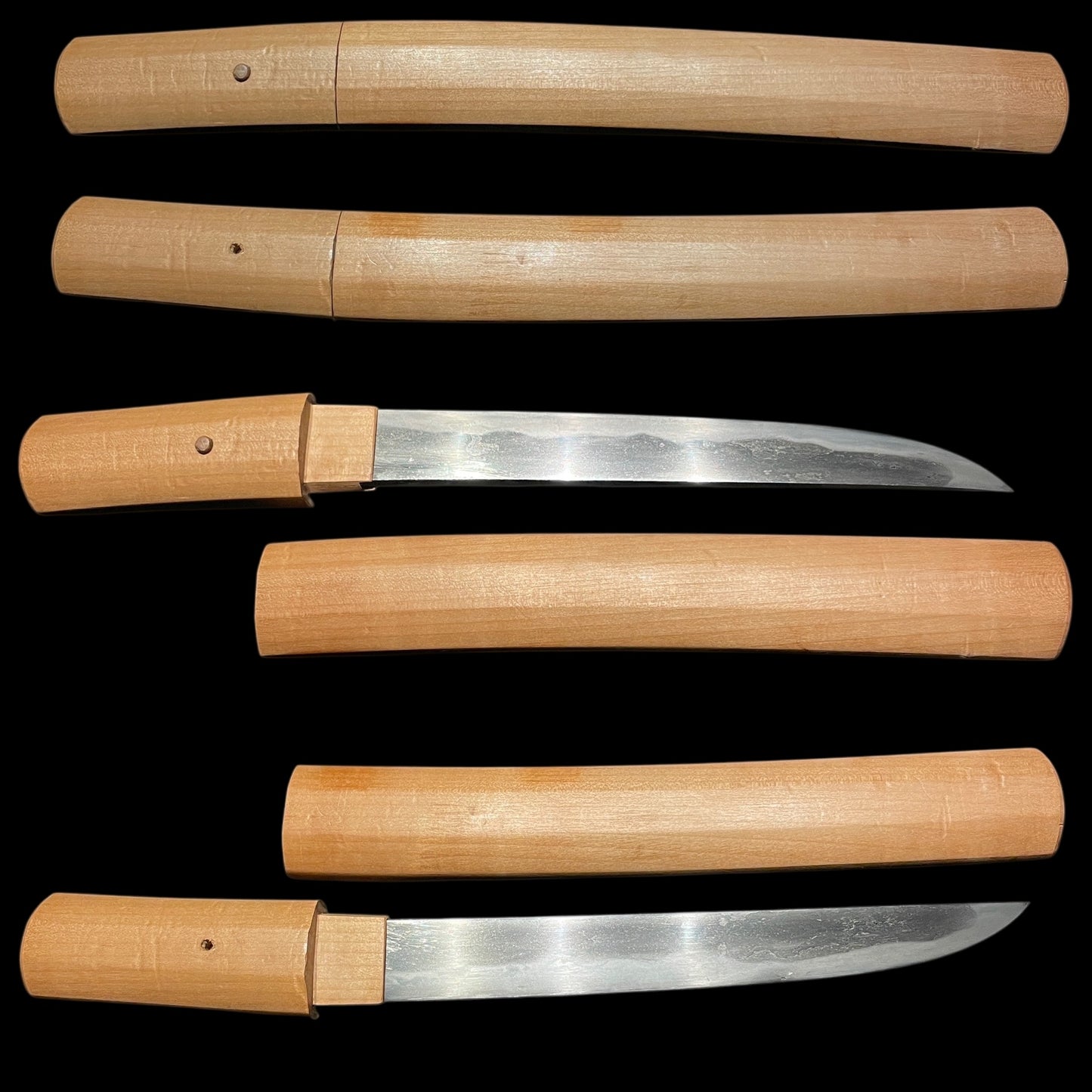 Bold Hamon TANTO, Thick blade, Edo period mumei