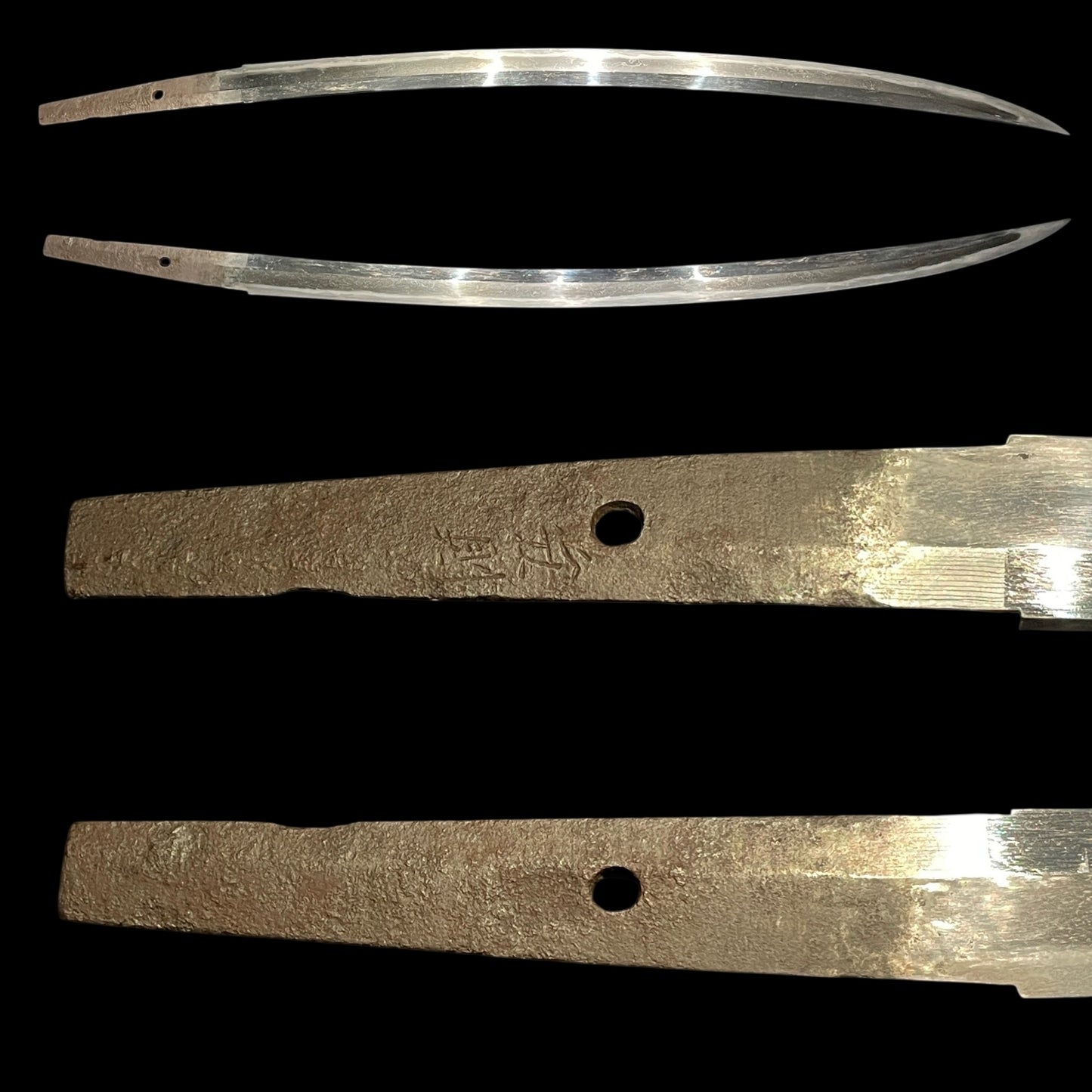 Long Nagamaki Naoshi Style Wakizashi, Yasunori 安則 signed, KOTO Muromachi period