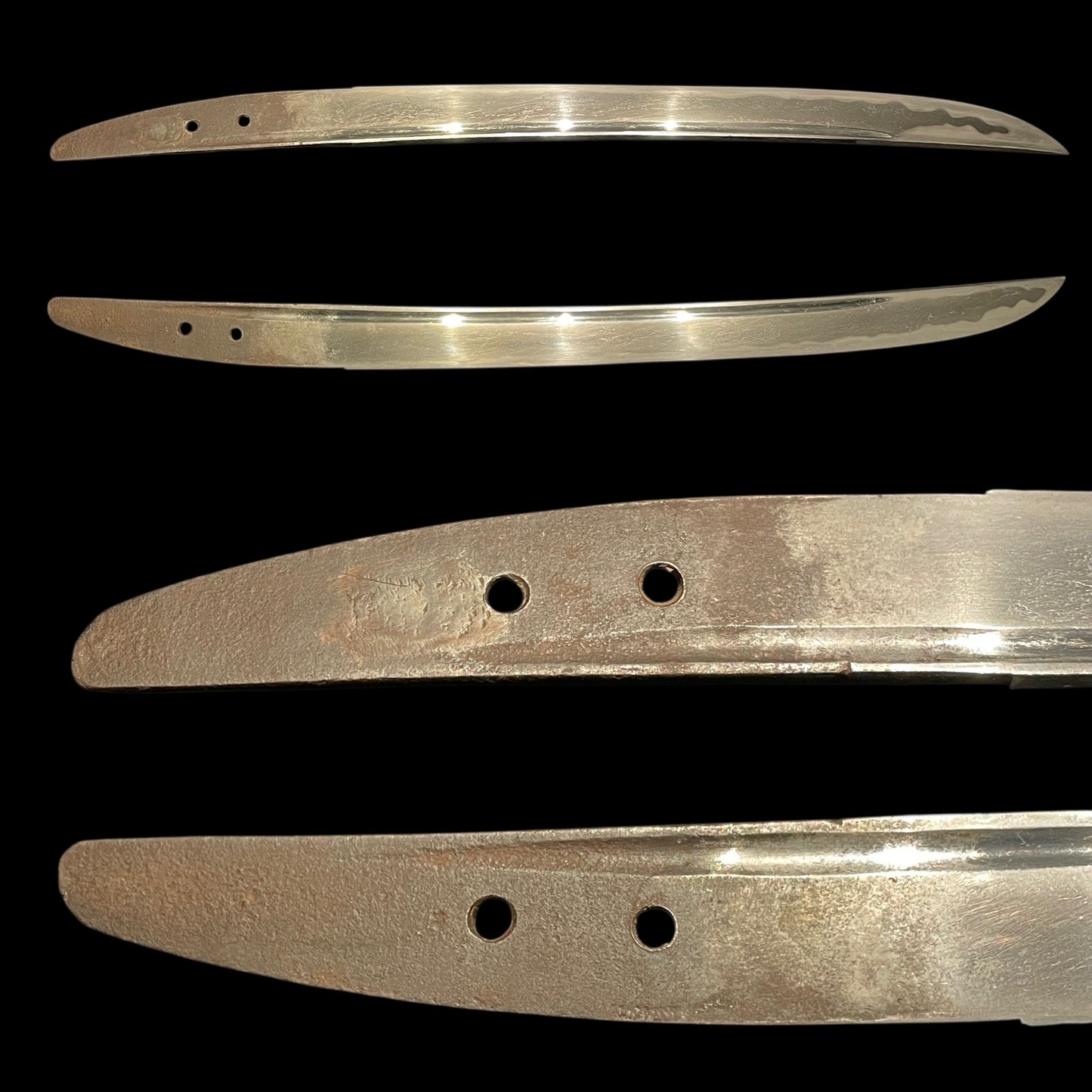 Shrimp Koshirae 海老拵, Hirazukuri Wakizashi, with Brass Kogai, Edo period mumei