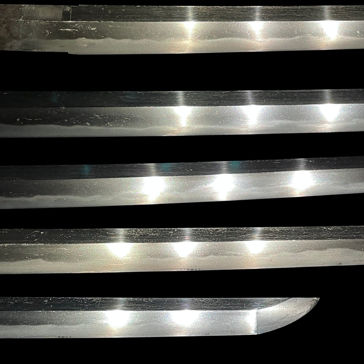 Notare Hamon KATANA in Shirasaya, Edo period, Oosuriage mumei