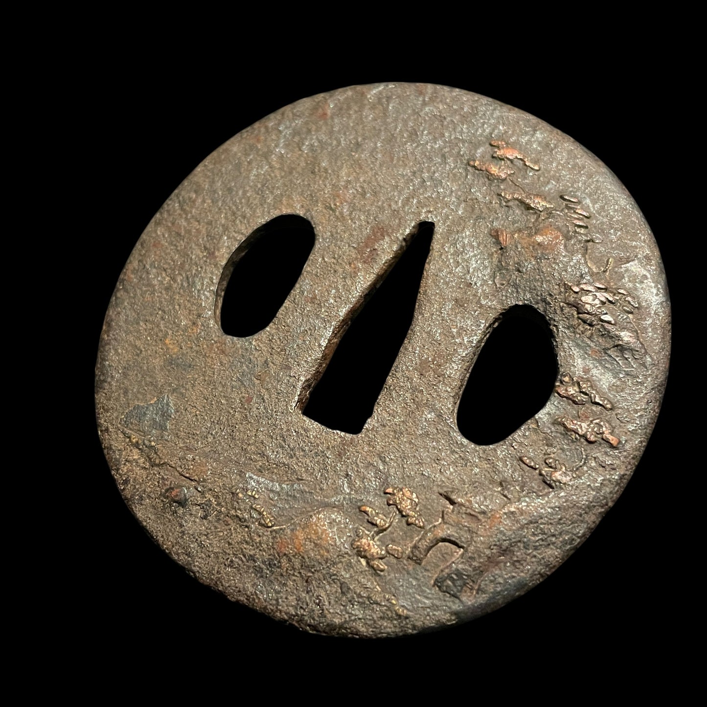 Black Ryakushiki-GUNTO 黒略式軍刀, Mt.Fuji Menuki, Japanese Army Sword