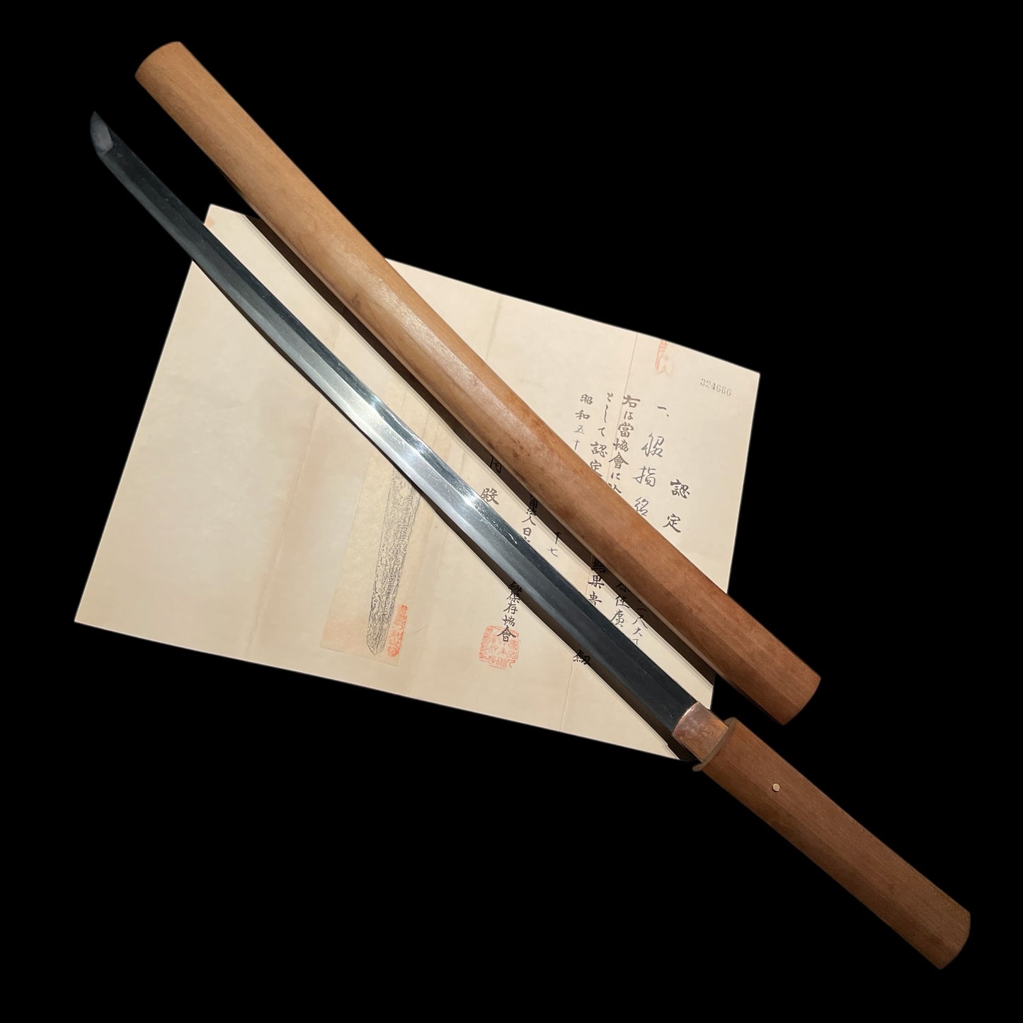 Bushu Shitaharaju Hiroshige 武州下原住廣重 signed Long WAKIZASHI, NBTHK Certificate