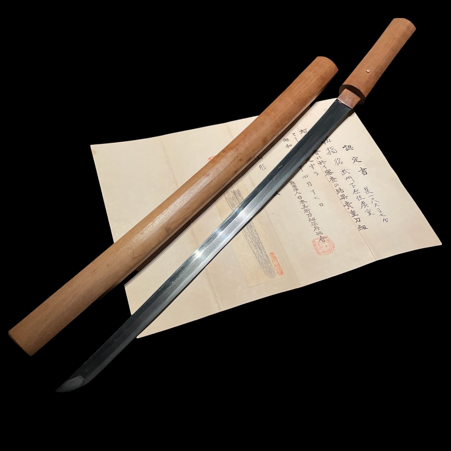 Bushu Shitaharaju Hiroshige 武州下原住廣重 signed Long WAKIZASHI, NBTHK Certificate