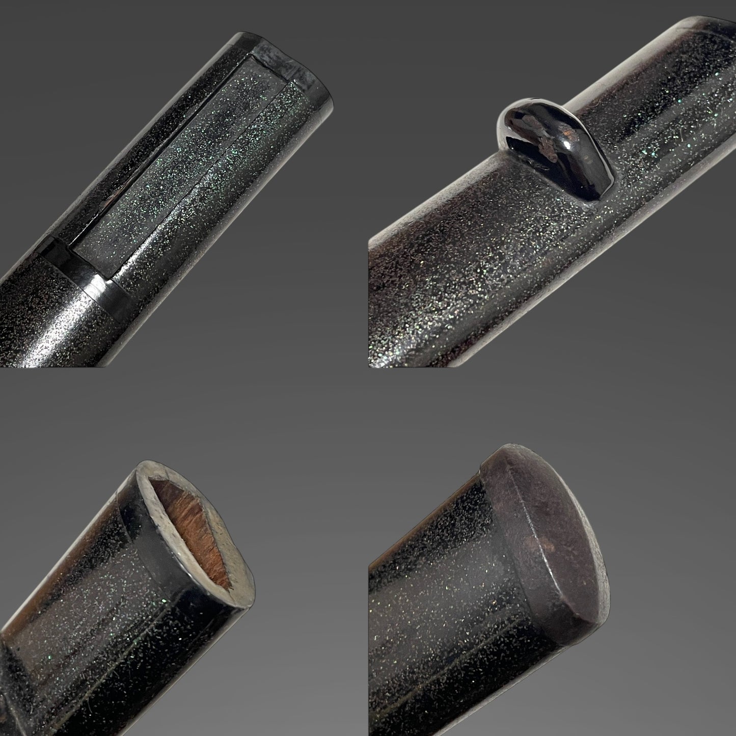 Thick TANTO, Shishi Menuki 獅子目貫, Gold inlay Tsuba, Edo period mumei