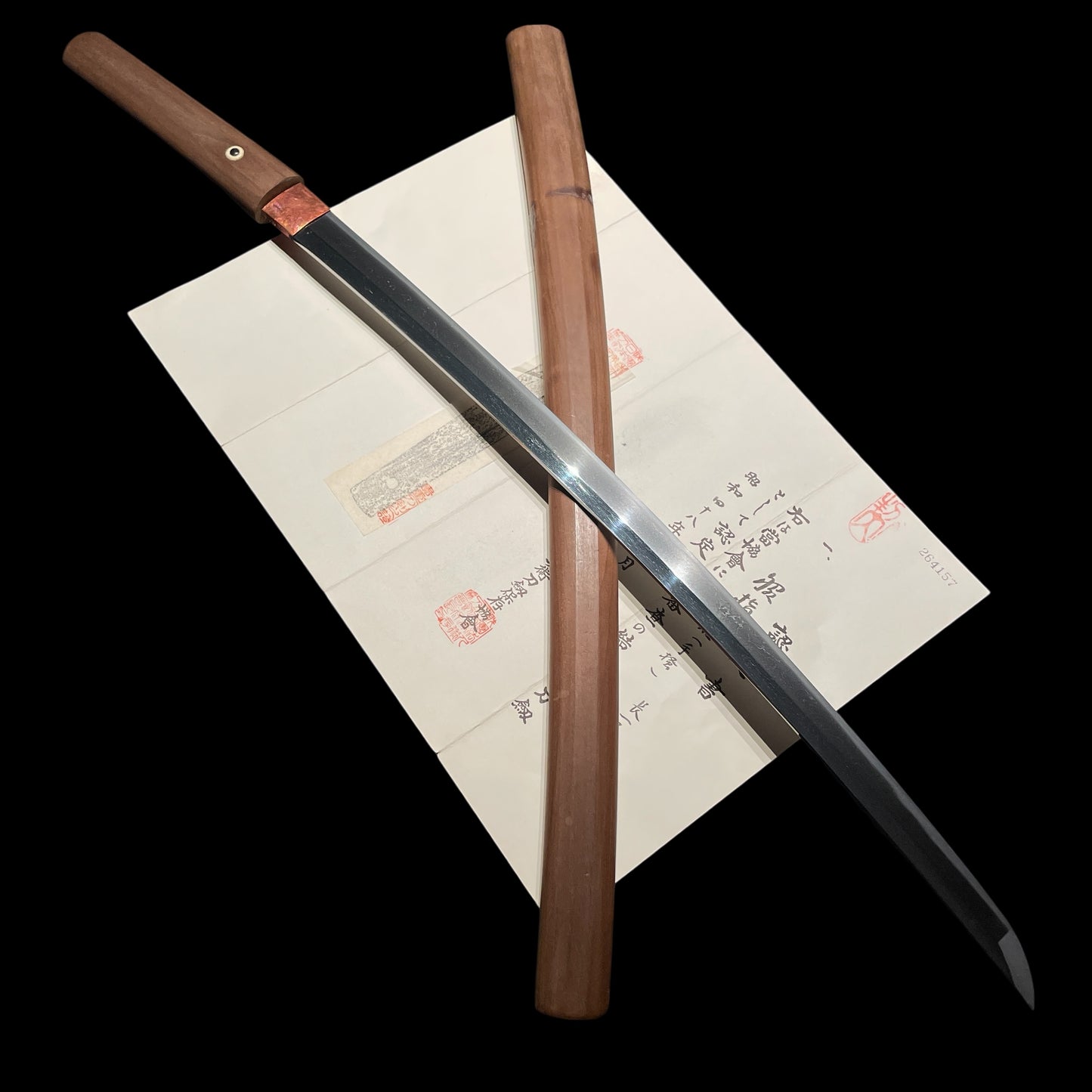 TEGAI 手掻 Wakizashi, Late Kamakura period to Nanbokucho period, Yamato School