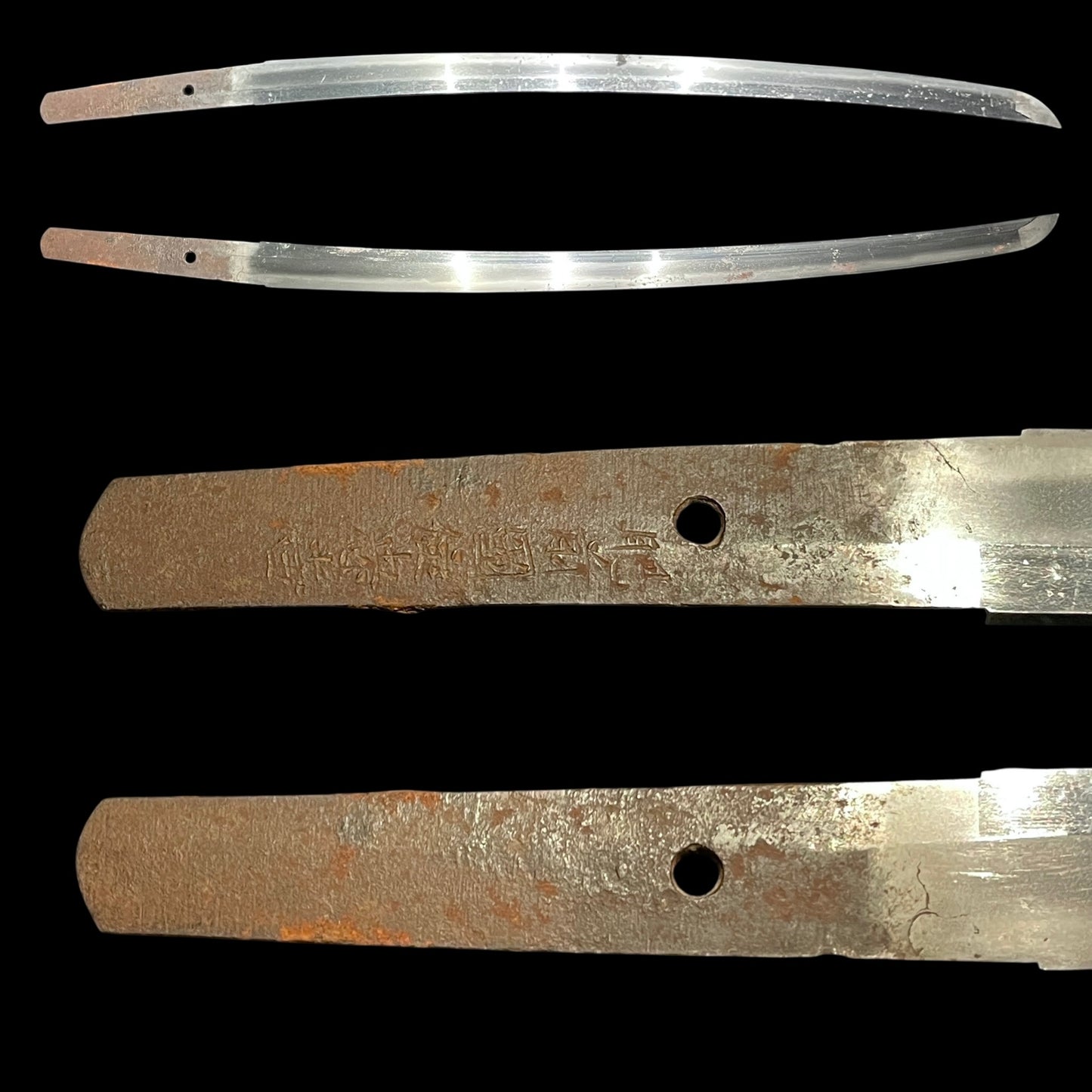 Hizenkokuju Tadayoshi 肥前国住忠吉 signed WAKIZASHI, Moth Large Kojiri, Edo period