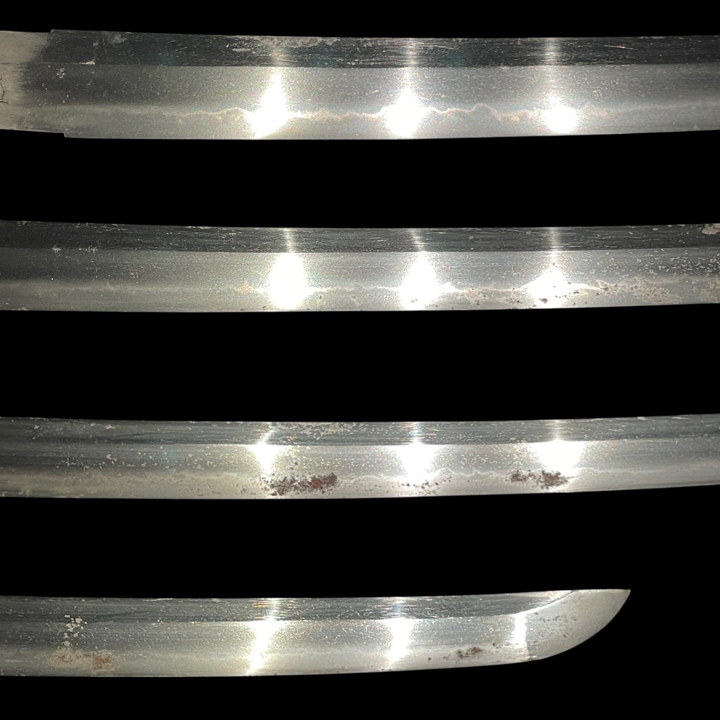 Hizenkokuju Tadayoshi 肥前国住忠吉 signed WAKIZASHI, Moth Large Kojiri, Edo period