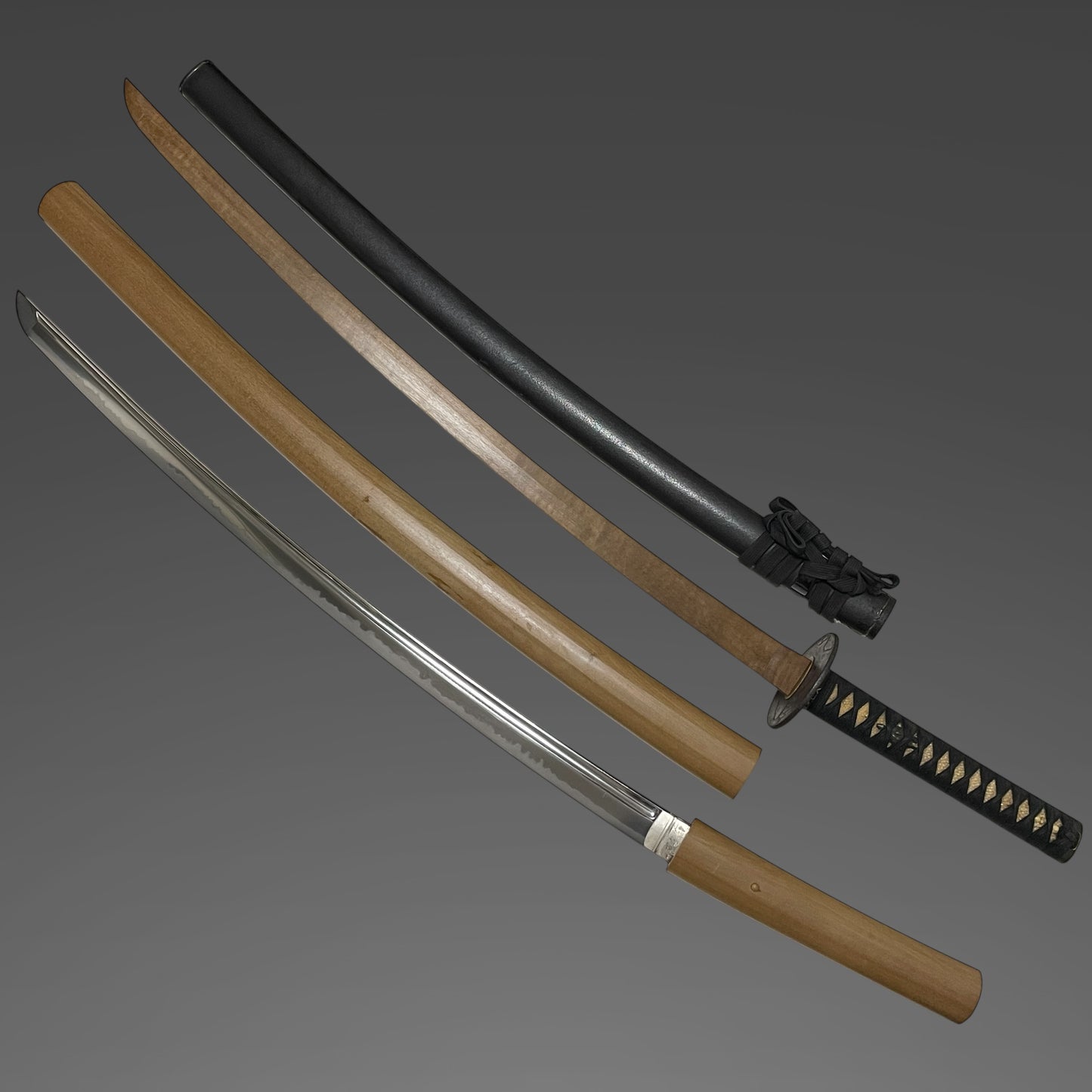 Hizen Tadakuni 肥前忠国 KATANA, Crane Fuchikashira, Turtle Menuki 亀目貫, Early Edo period