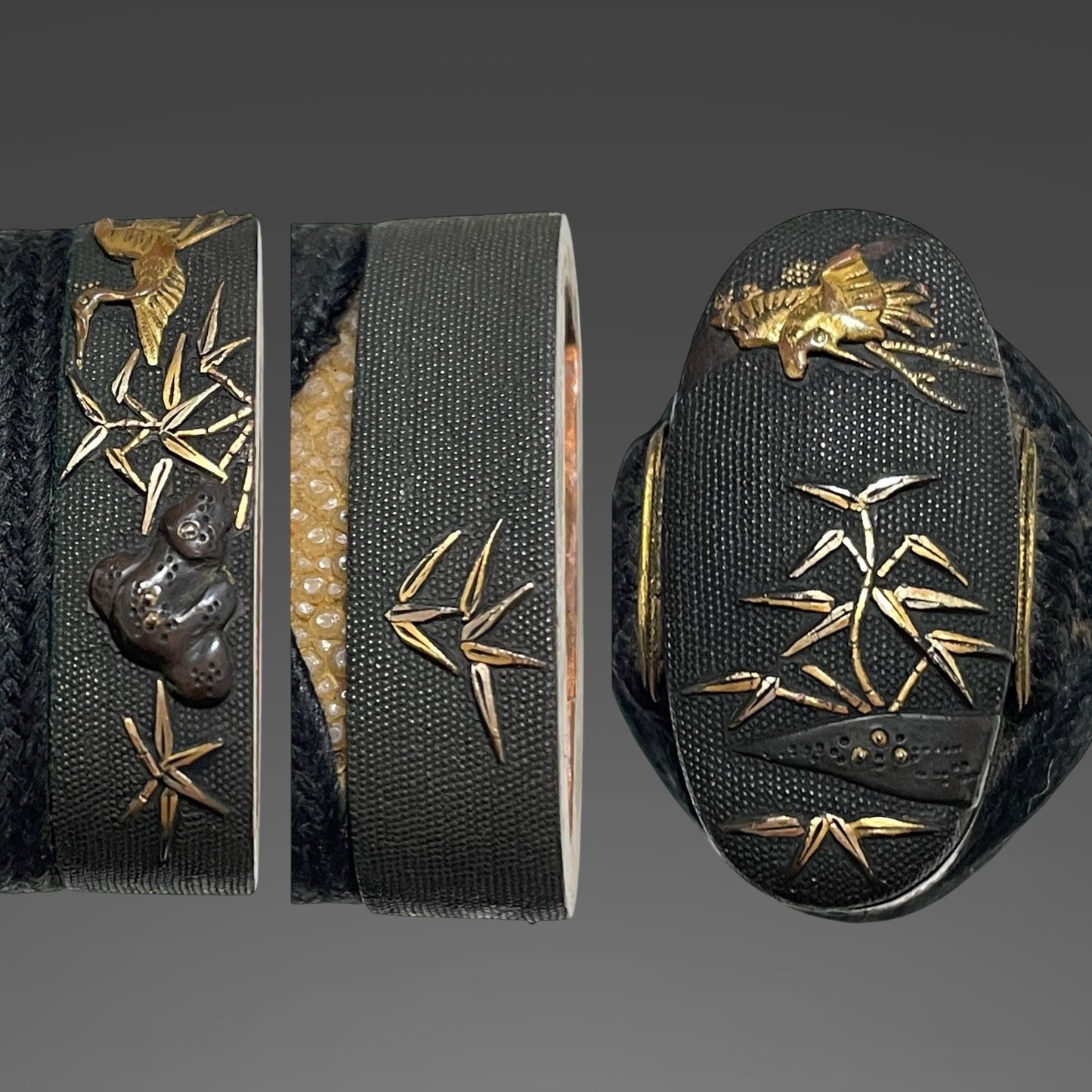 Hizen Tadakuni 肥前忠国 KATANA, Crane Fuchikashira, Turtle Menuki 亀目貫, Early Edo period