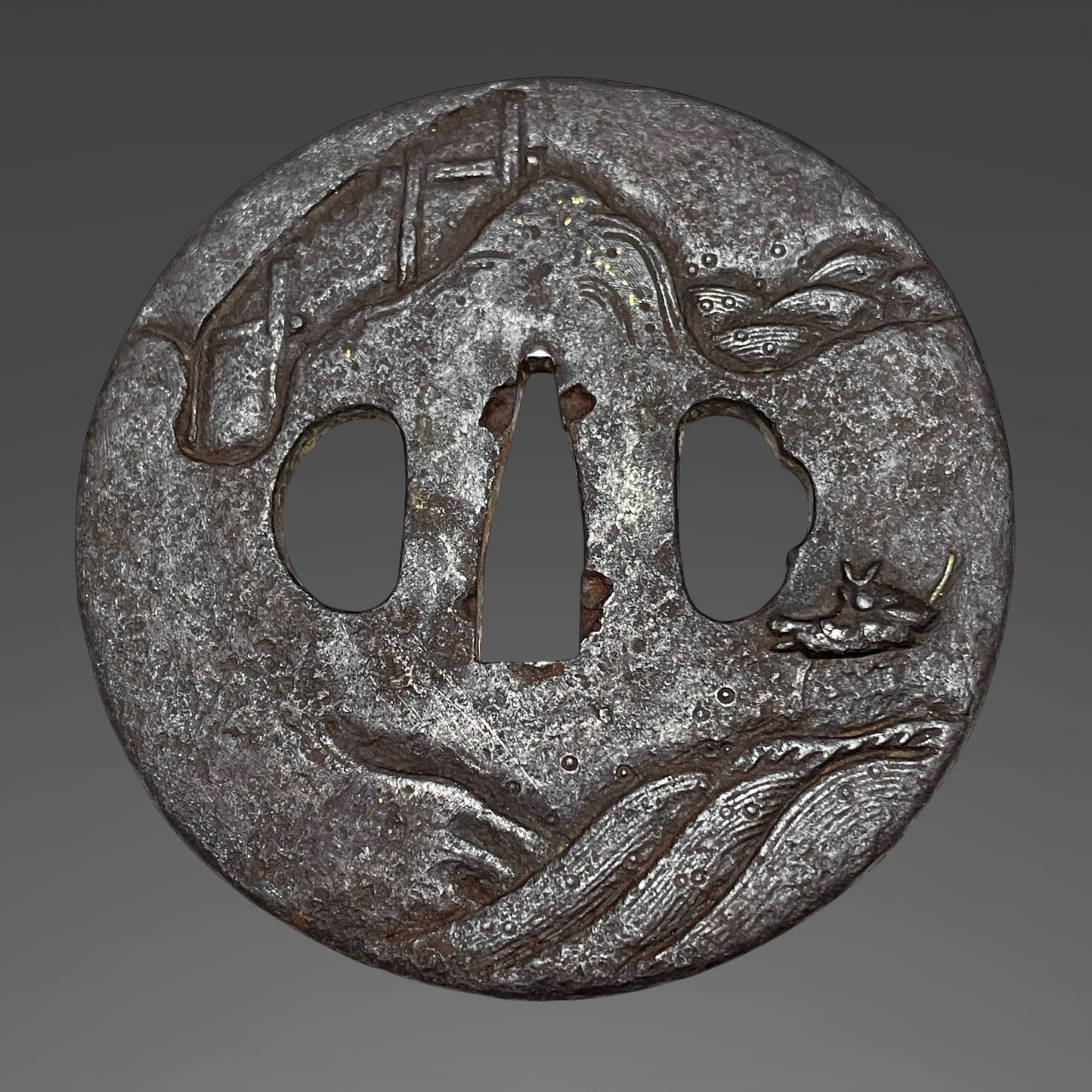 Hizen Tadakuni 肥前忠国 KATANA, Crane Fuchikashira, Turtle Menuki 亀目貫, Early Edo period