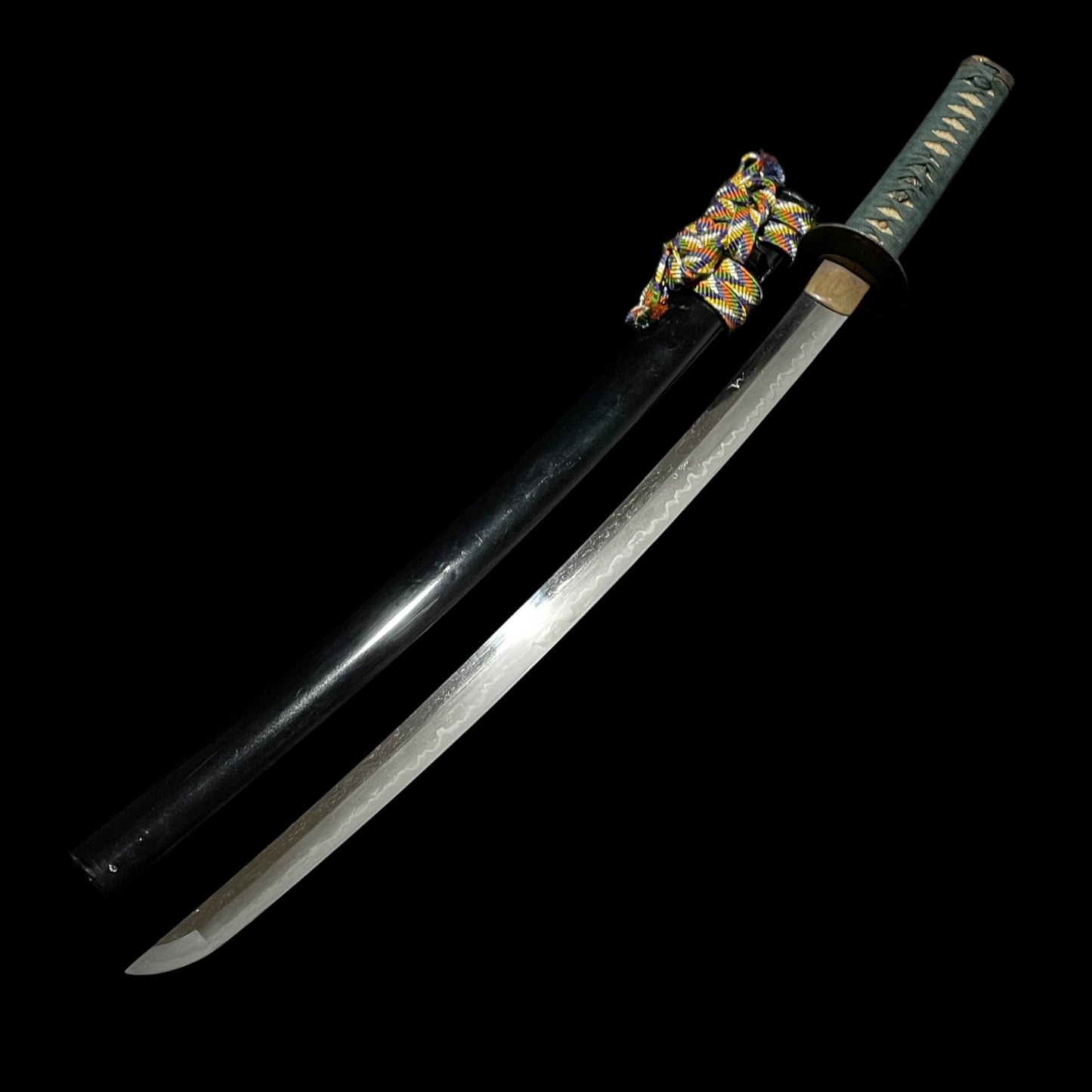 Long Wakizashi Togarigunome-Hamon 尖互目刃文, Edo period mumei