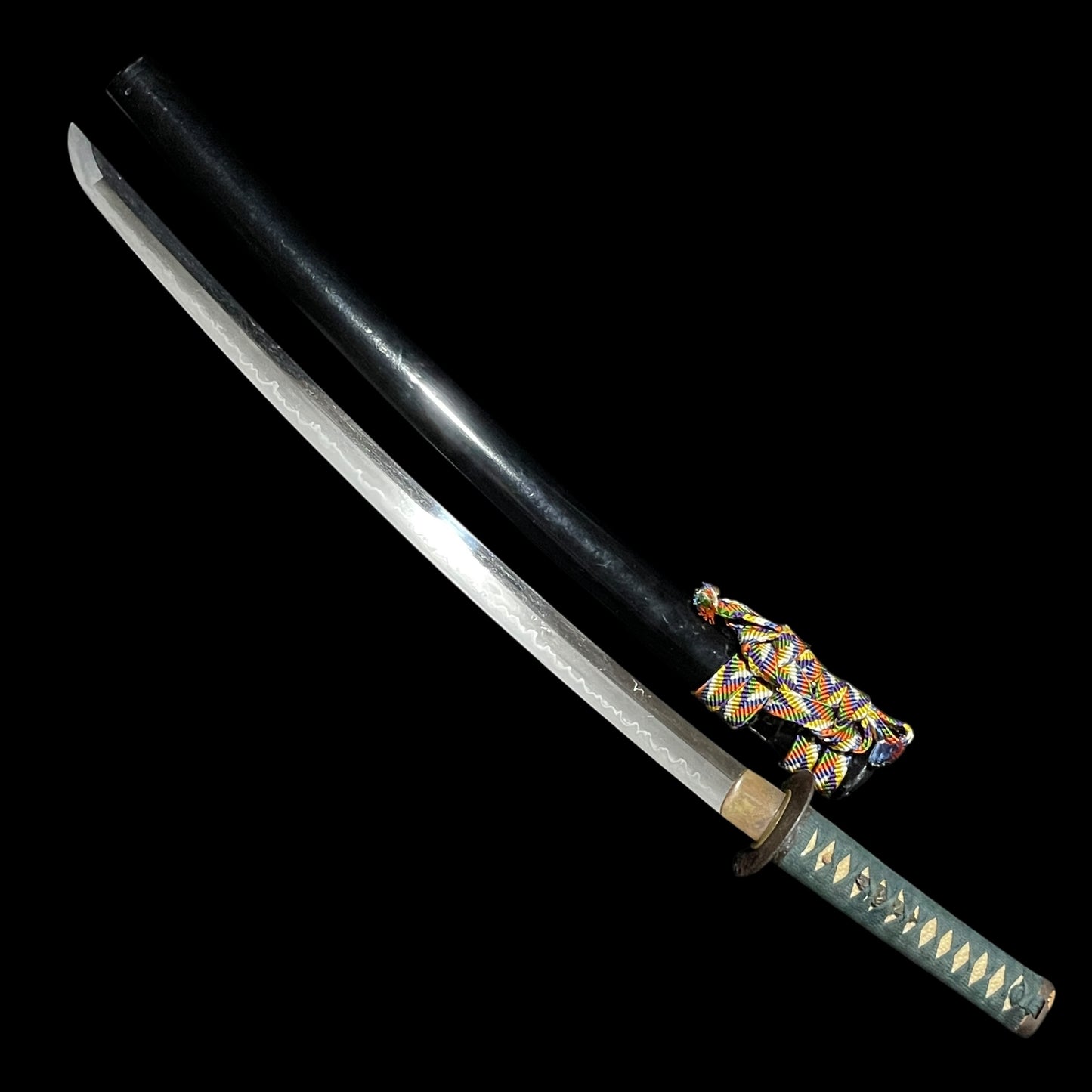 Long Wakizashi Togarigunome-Hamon 尖互目刃文, Edo period mumei