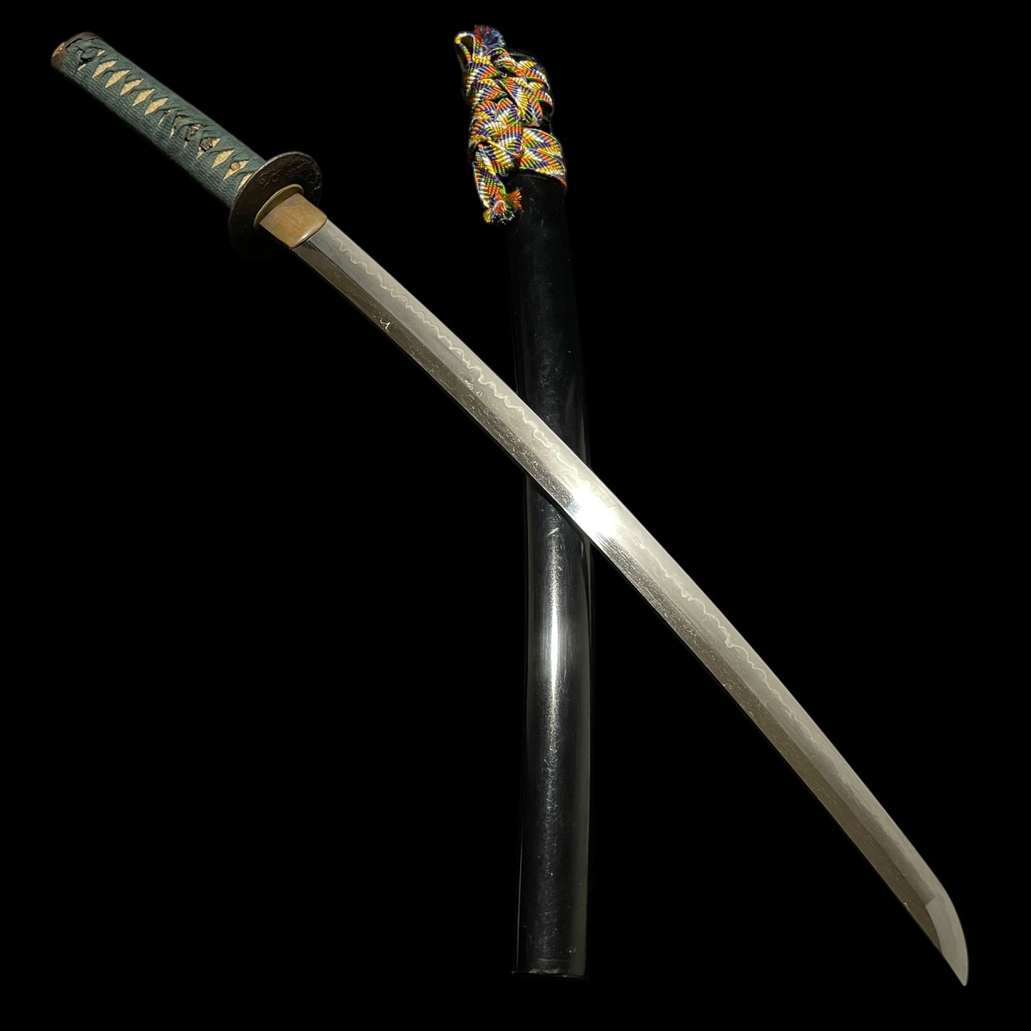 Long Wakizashi Togarigunome-Hamon 尖互目刃文, Edo period mumei