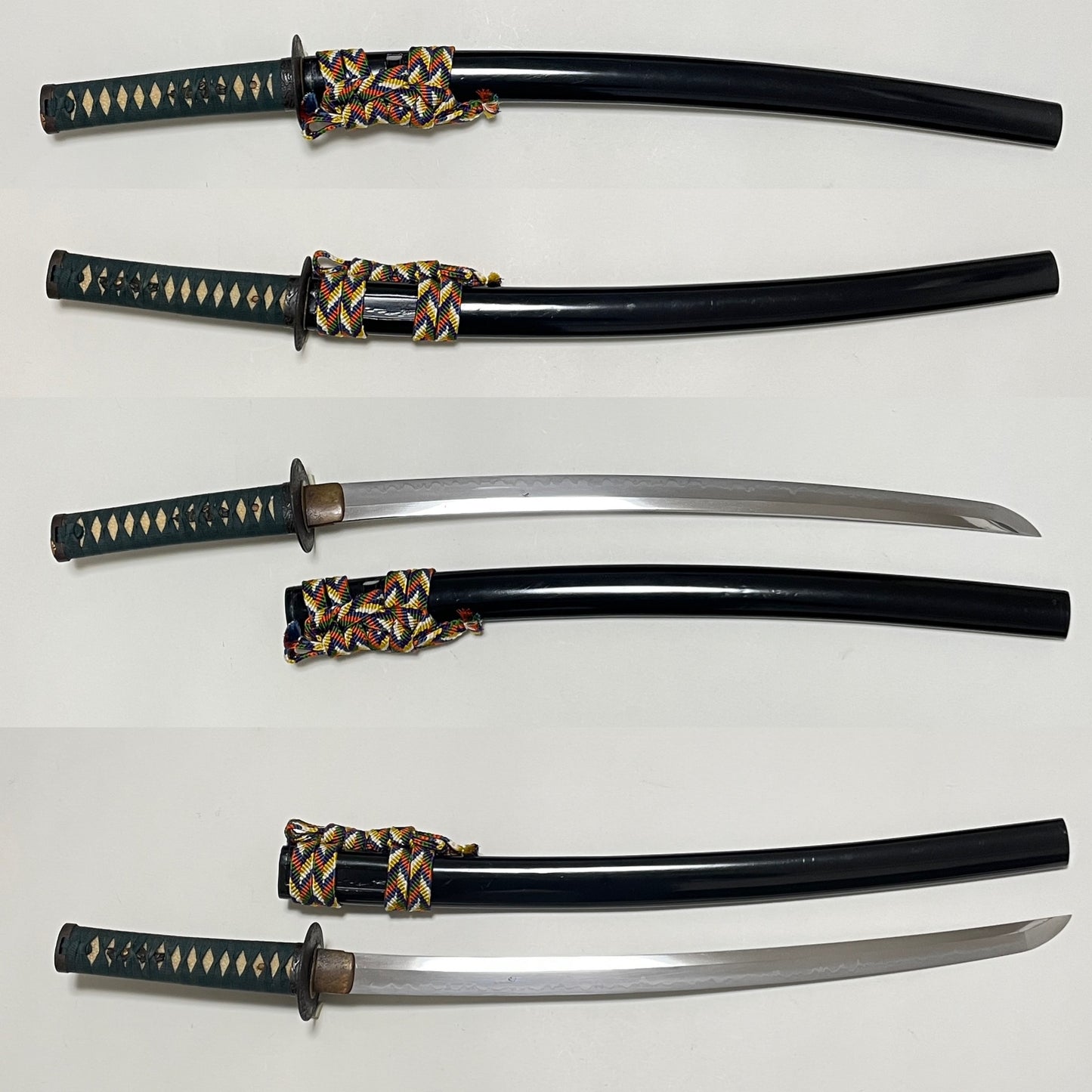 Long Wakizashi Togarigunome-Hamon 尖互目刃文, Edo period mumei