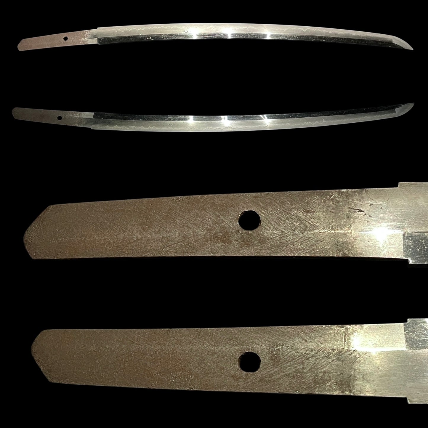 Long Wakizashi Togarigunome-Hamon 尖互目刃文, Edo period mumei
