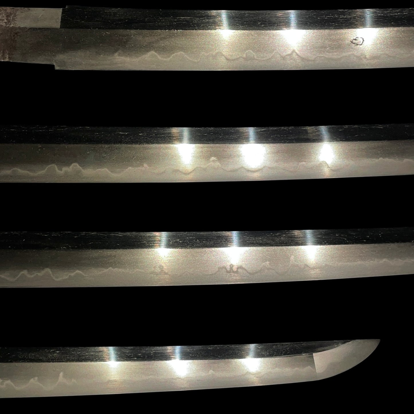 Long Wakizashi Togarigunome-Hamon 尖互目刃文, Edo period mumei