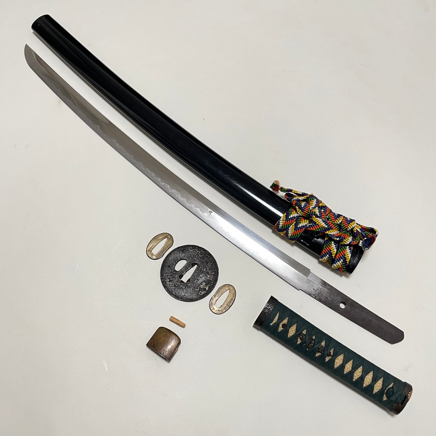 Long Wakizashi Togarigunome-Hamon 尖互目刃文, Edo period mumei