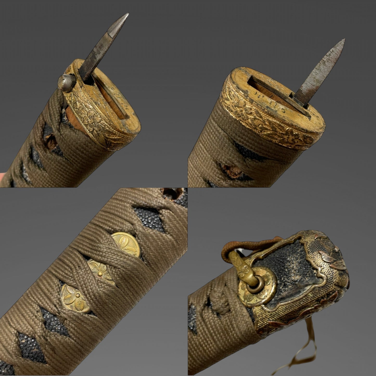 NAVY GUNTO 海軍刀, Sekiju Okada Kaneyoshi 関住岡田兼義 signed, Rising sun Seppa