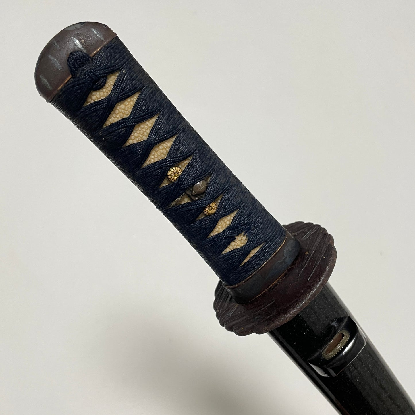 Unokubizukuri 鵜首造 TANTO, Insect menuki, Late Edo period mumei