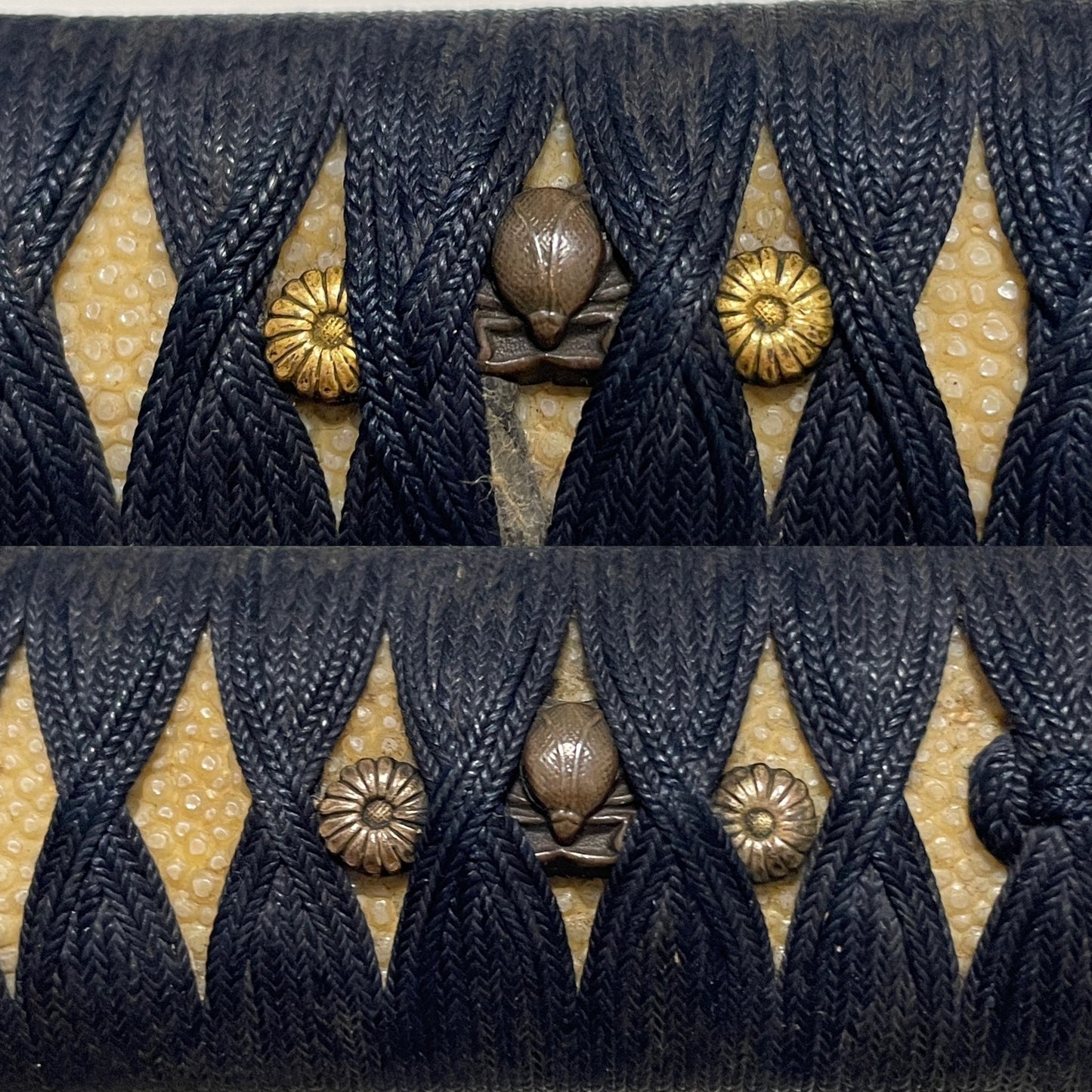 Unokubizukuri 鵜首造 TANTO, Insect menuki, Late Edo period mumei