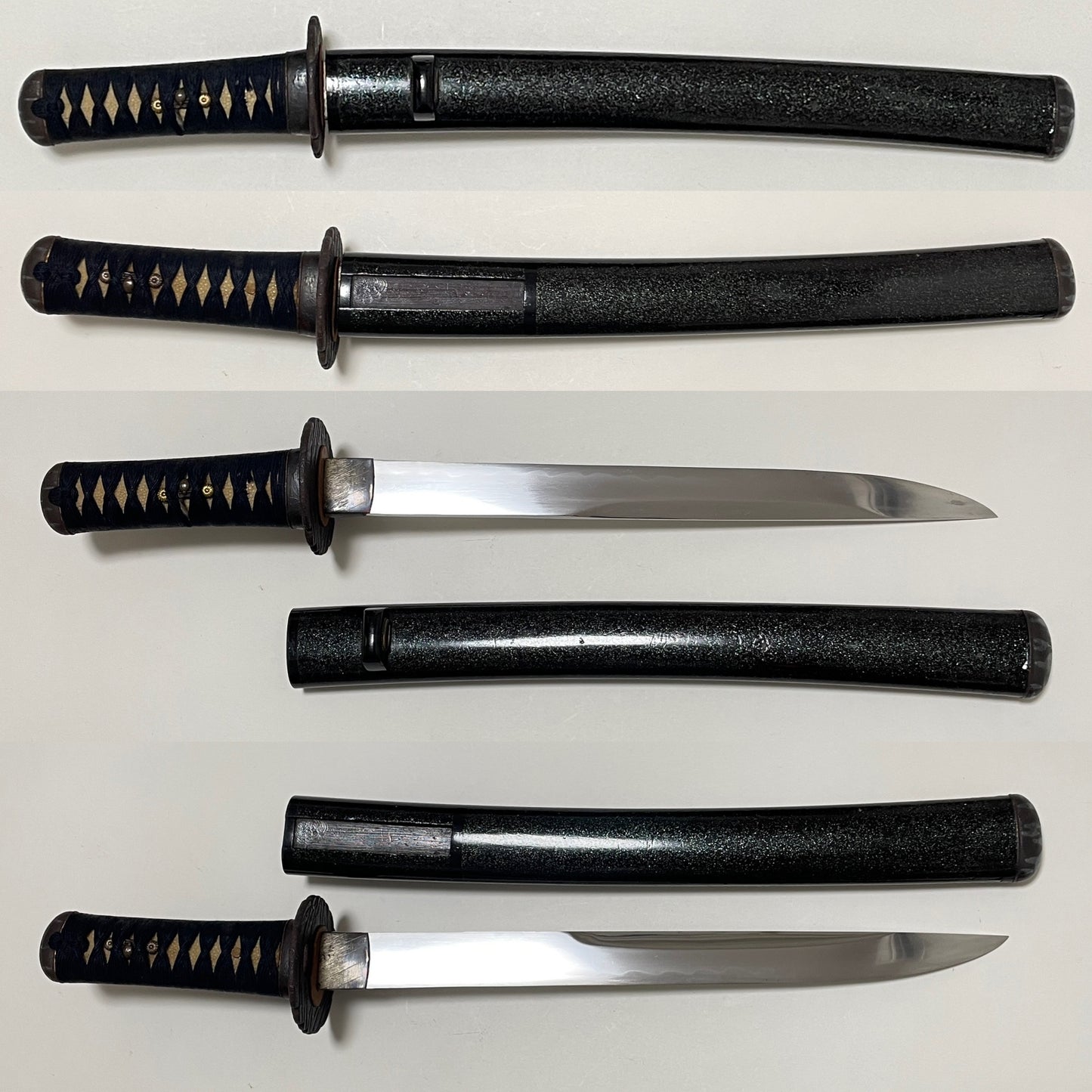 Unokubizukuri 鵜首造 TANTO, Insect menuki, Late Edo period mumei