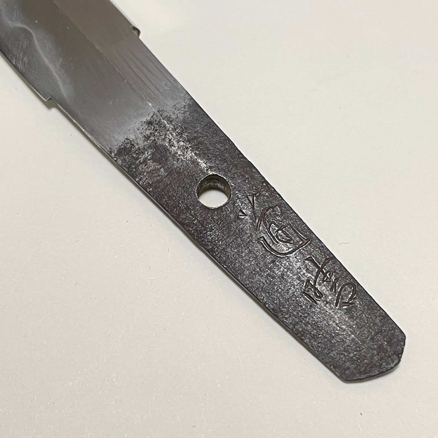 KANMURI-OTOSHI 冠落造 TANTO, 道晴 Michiharu signed, Kachimushi Dragonfly Menuki,