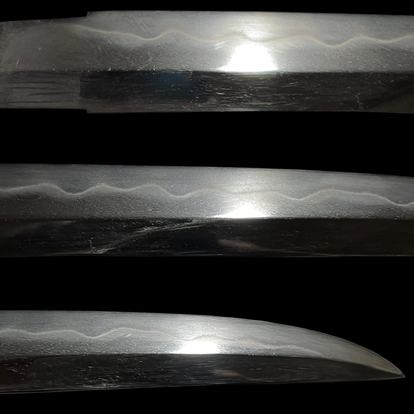 KANMURI-OTOSHI 冠落造 TANTO, 道晴 Michiharu signed, Kachimushi Dragonfly Menuki,