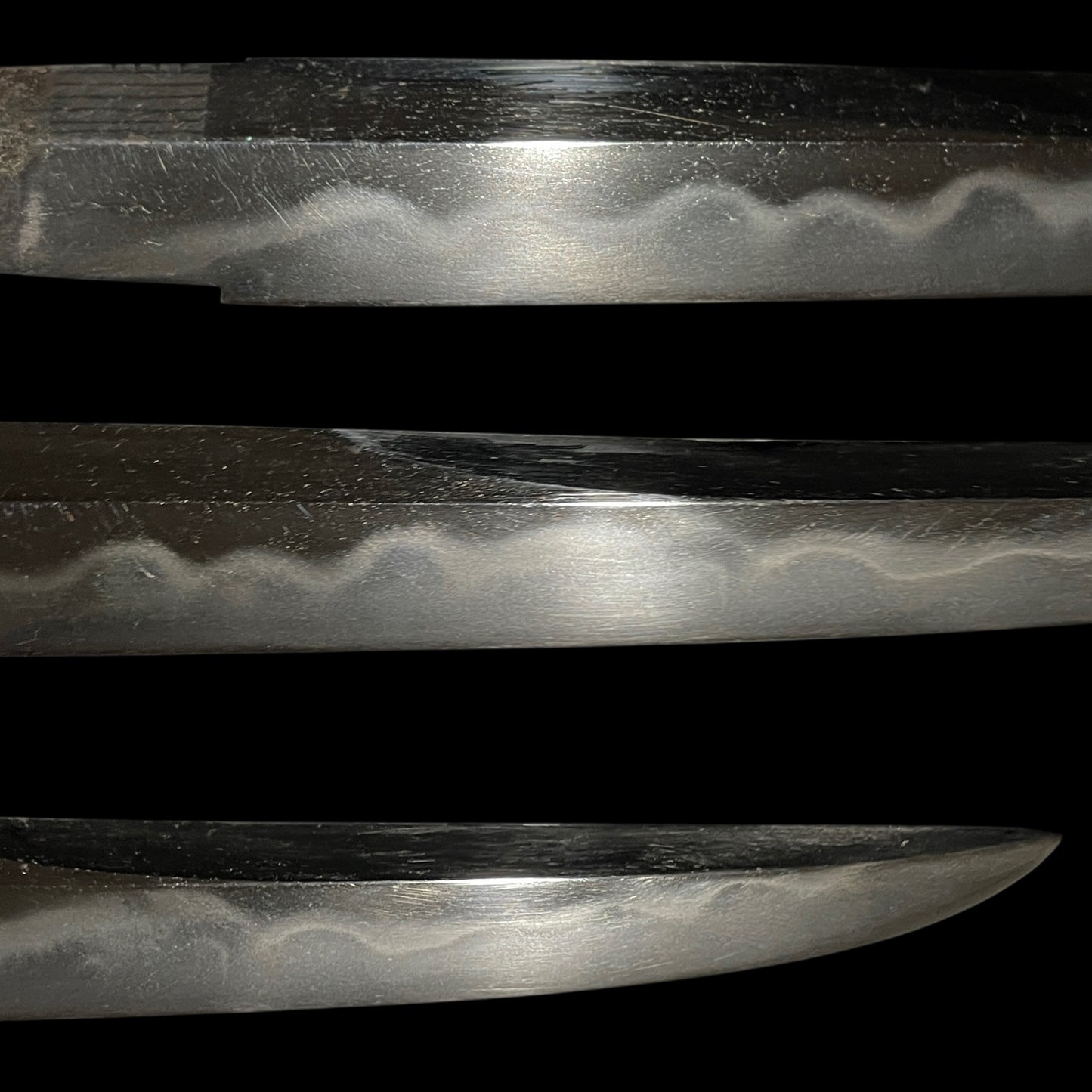 KANMURI-OTOSHI 冠落造 TANTO, 道晴 Michiharu signed, Kachimushi Dragonfly Menuki,