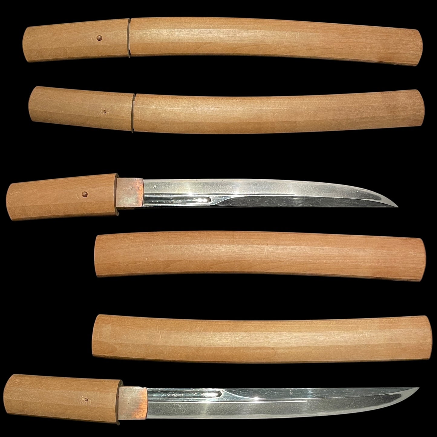 KANMURIOTOSHI-ZUKURI 冠落造 TANTO, Thick Blade, Edo period mumei