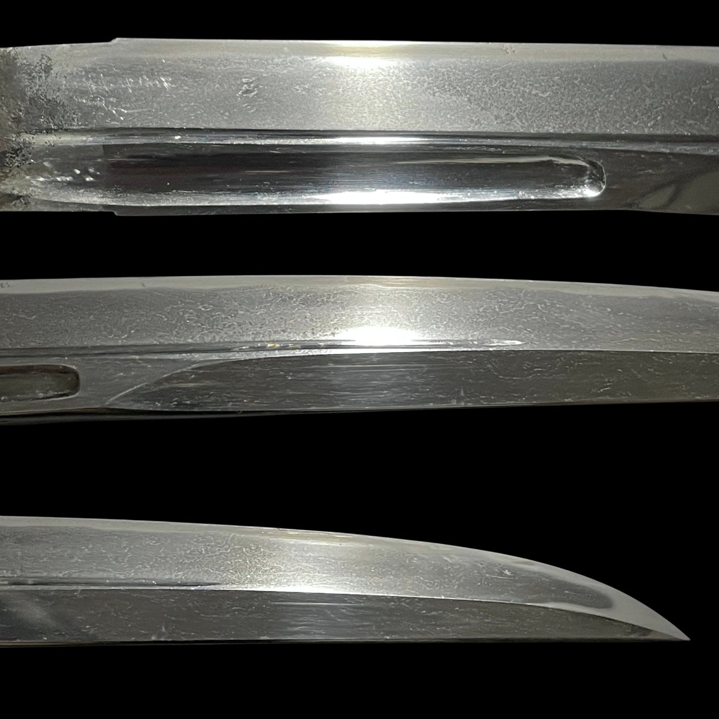KANMURIOTOSHI-ZUKURI 冠落造 TANTO, Thick Blade, Edo period mumei