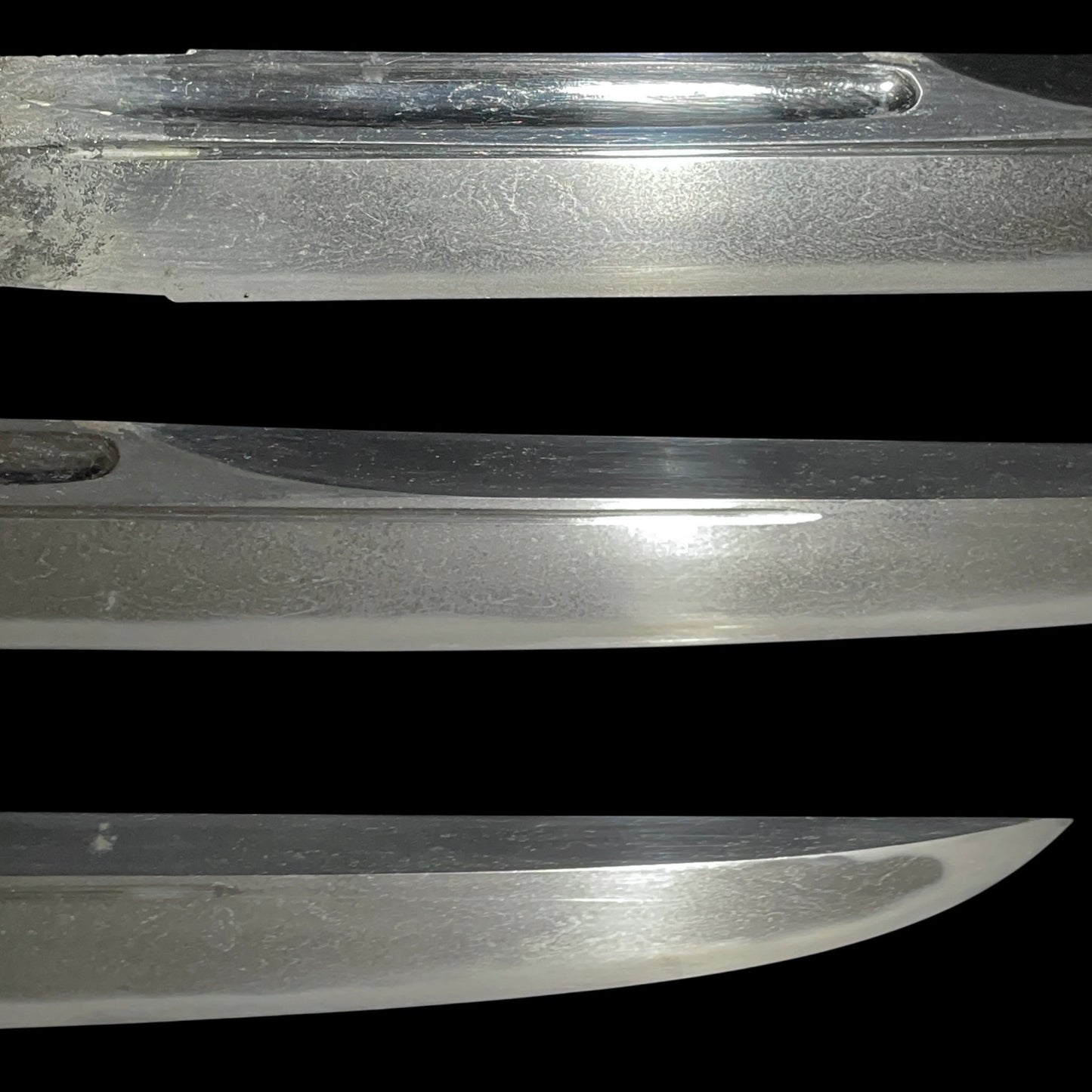 KANMURIOTOSHI-ZUKURI 冠落造 TANTO, Thick Blade, Edo period mumei