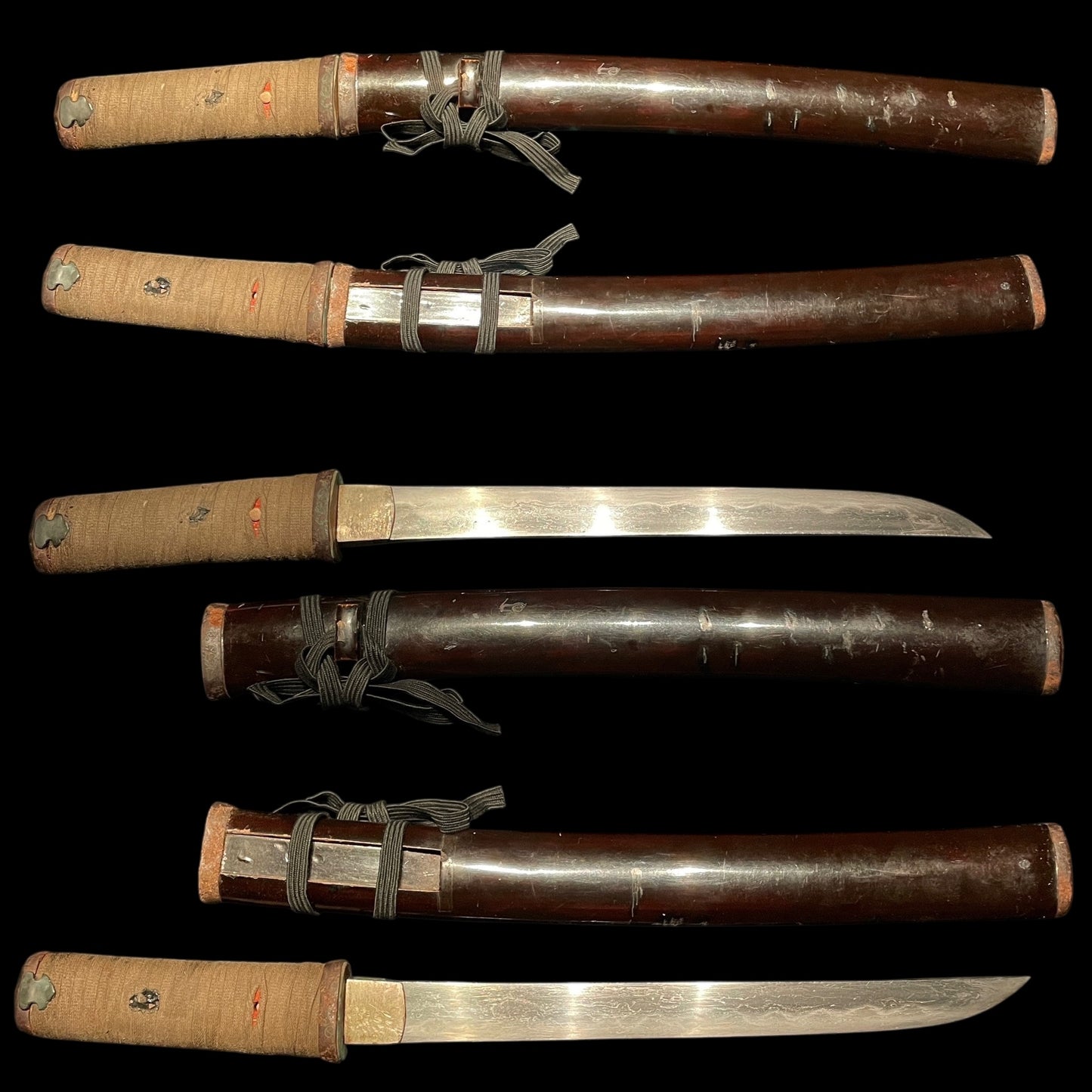 Oohadamono 大肌物 Aikuchi TANTO, Iron Fittings, Edo period mumei