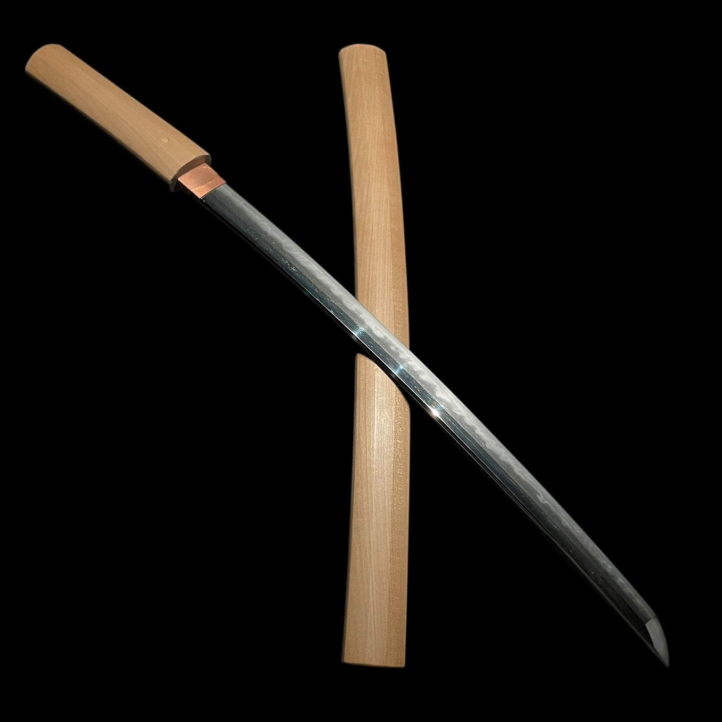 Ichimonji Style Amazing Hamon Wakizashi, Ichimonji-Utsushi 一文字写し, Edo period mumei