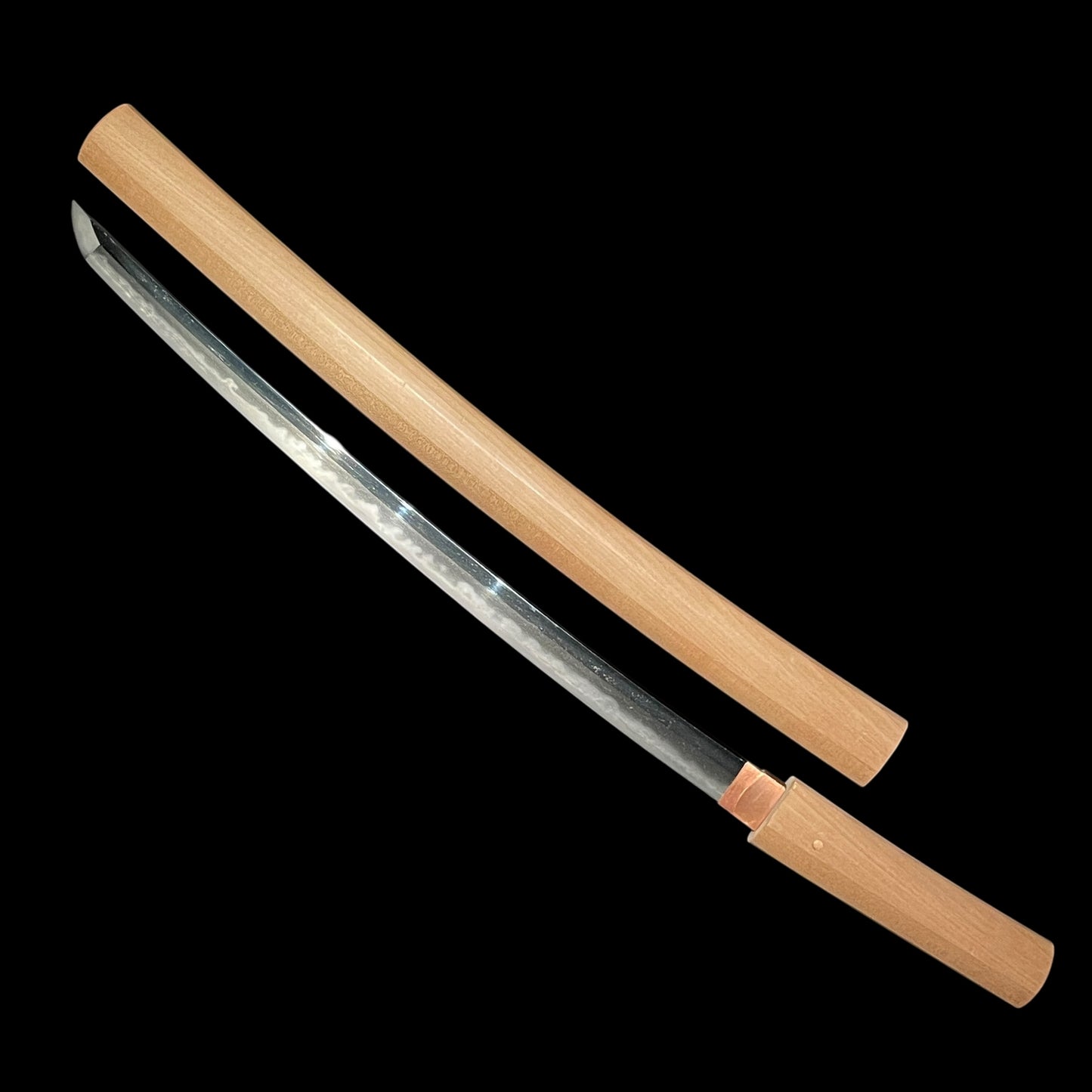 Ichimonji Style Amazing Hamon Wakizashi, Ichimonji-Utsushi 一文字写し, Edo period mumei