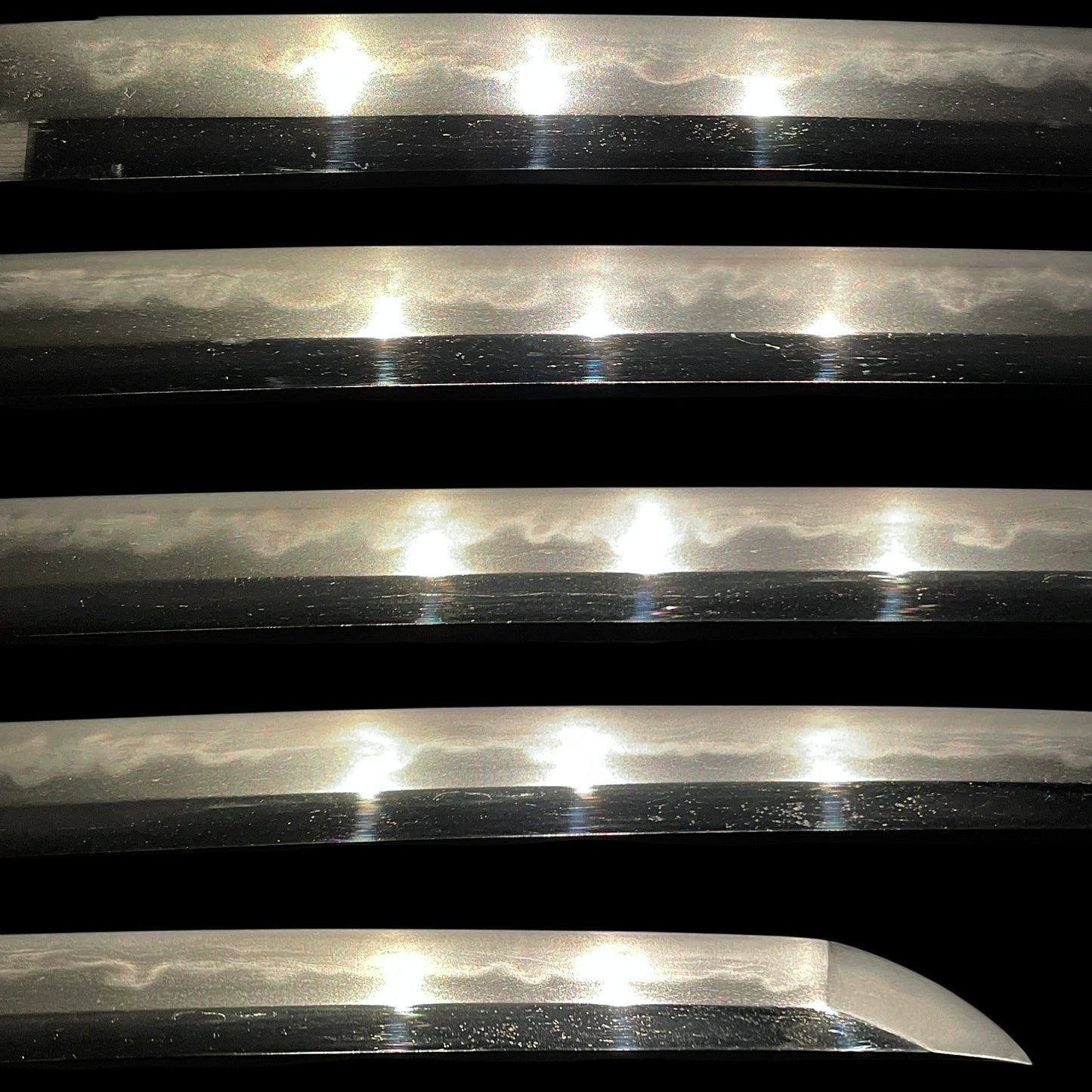 Ichimonji Style Amazing Hamon Wakizashi, Ichimonji-Utsushi 一文字写し, Edo period mumei