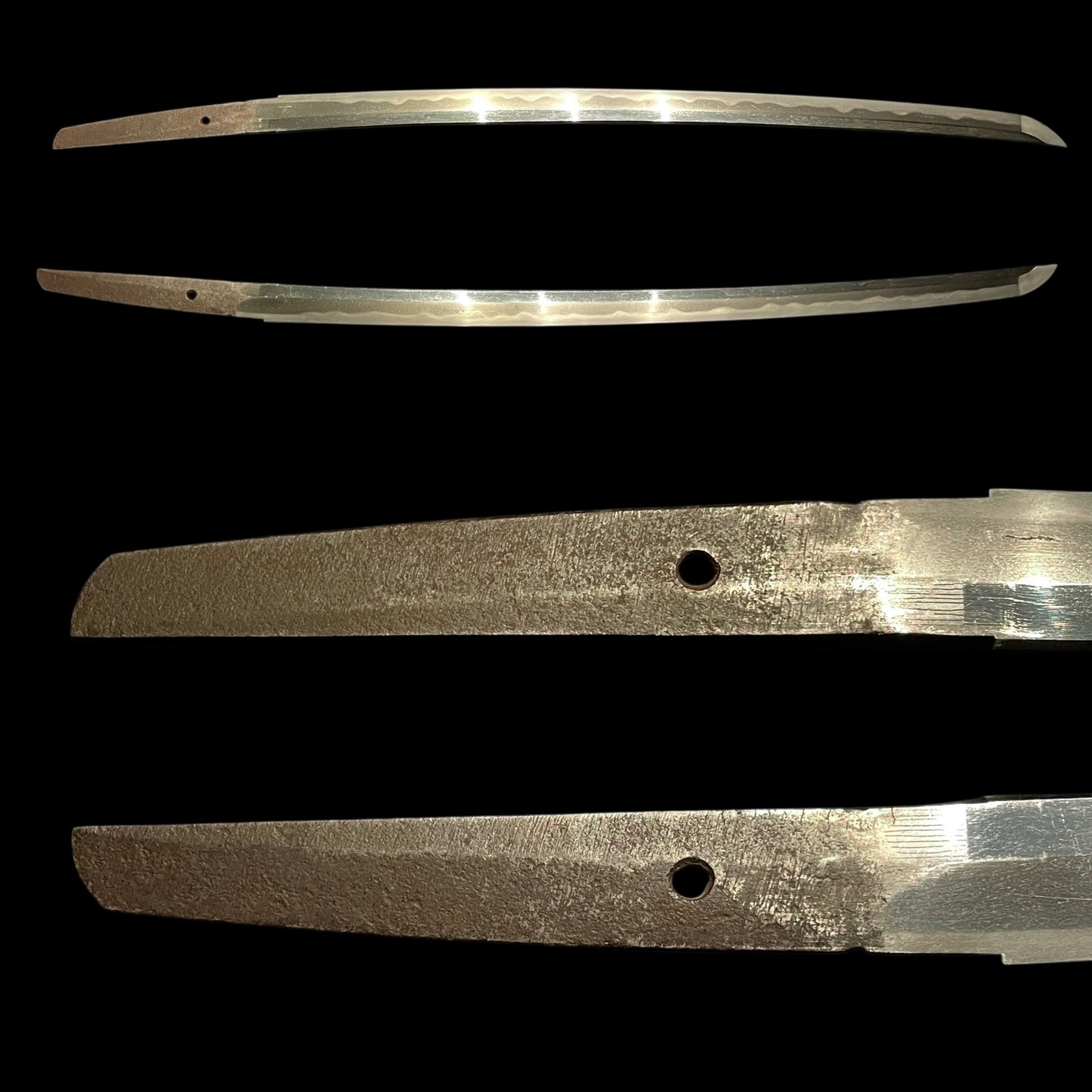 Midare Hamon Long WAKIZASHI in Shirasaya, Edo period mumei