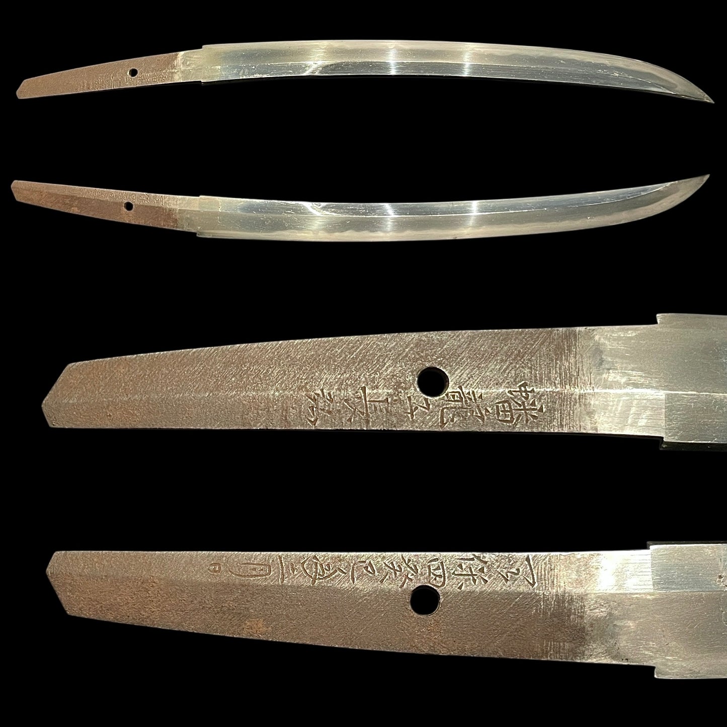 Banryushi Nagahiro February 1833 蟠龍子長弘 天保年二月日 signed Unokubi Wakizashi