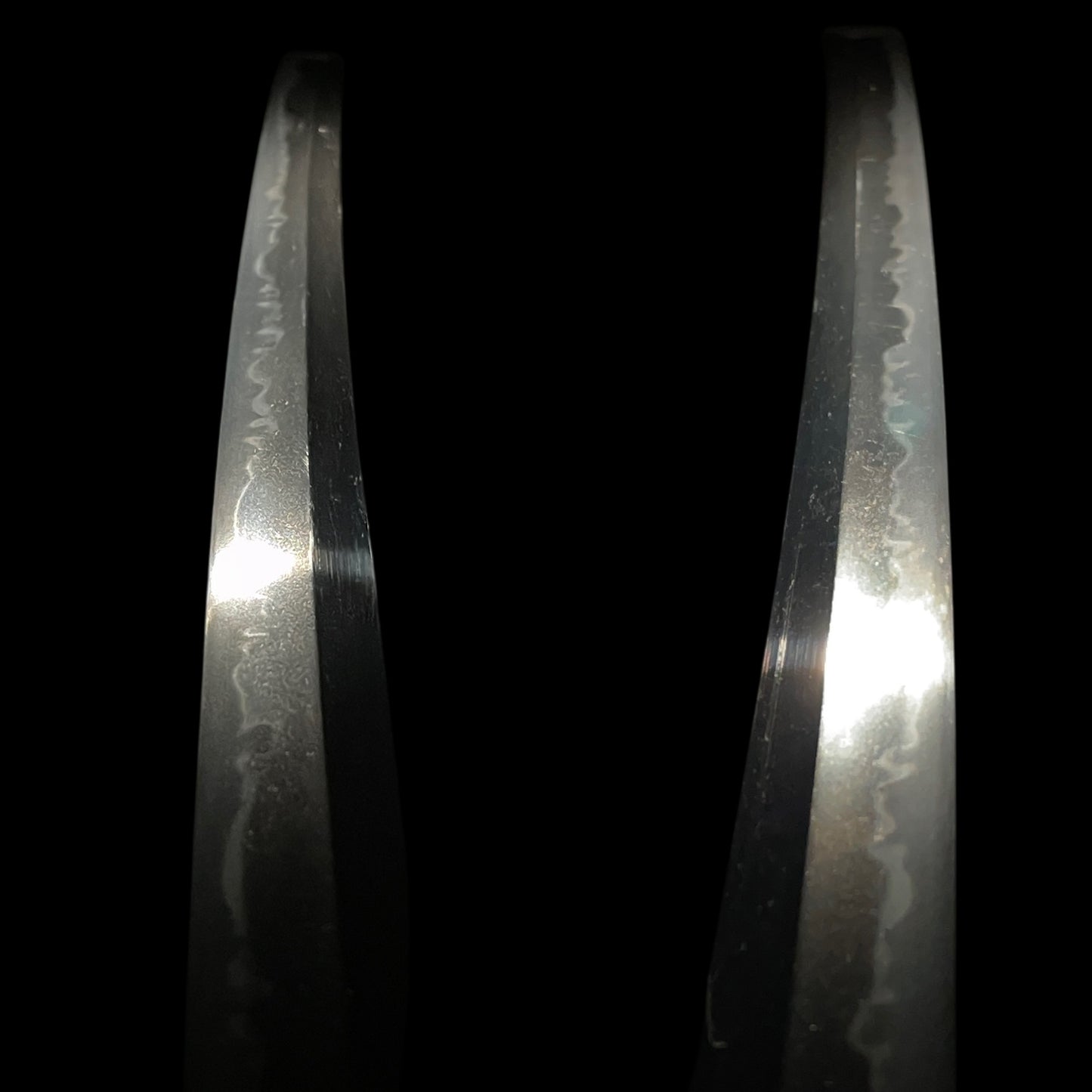 Kanbun Shinto KATANA, 森川永光 Morikawa Nagamitsu signed Fuchi, Wide and Thick Blade