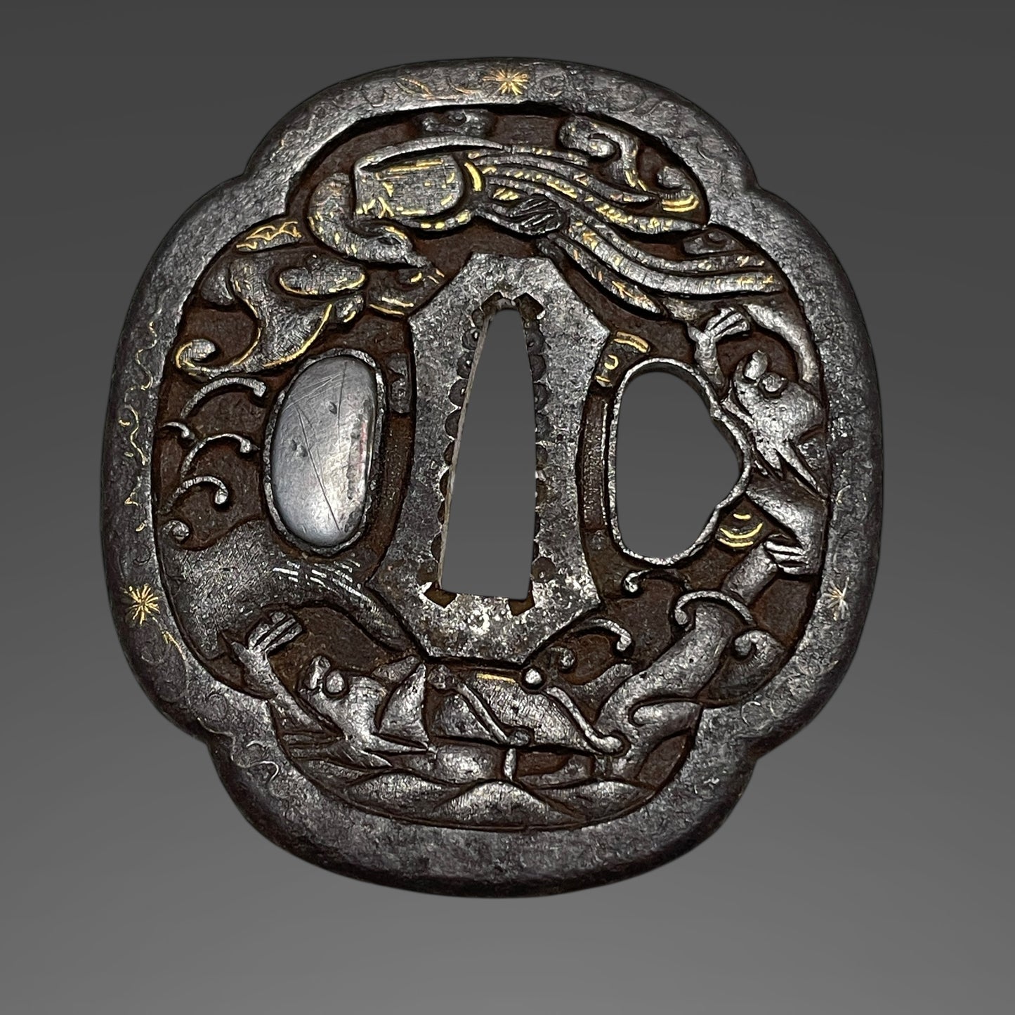 Kanbun Shinto KATANA, 森川永光 Morikawa Nagamitsu signed Fuchi, Wide and Thick Blade