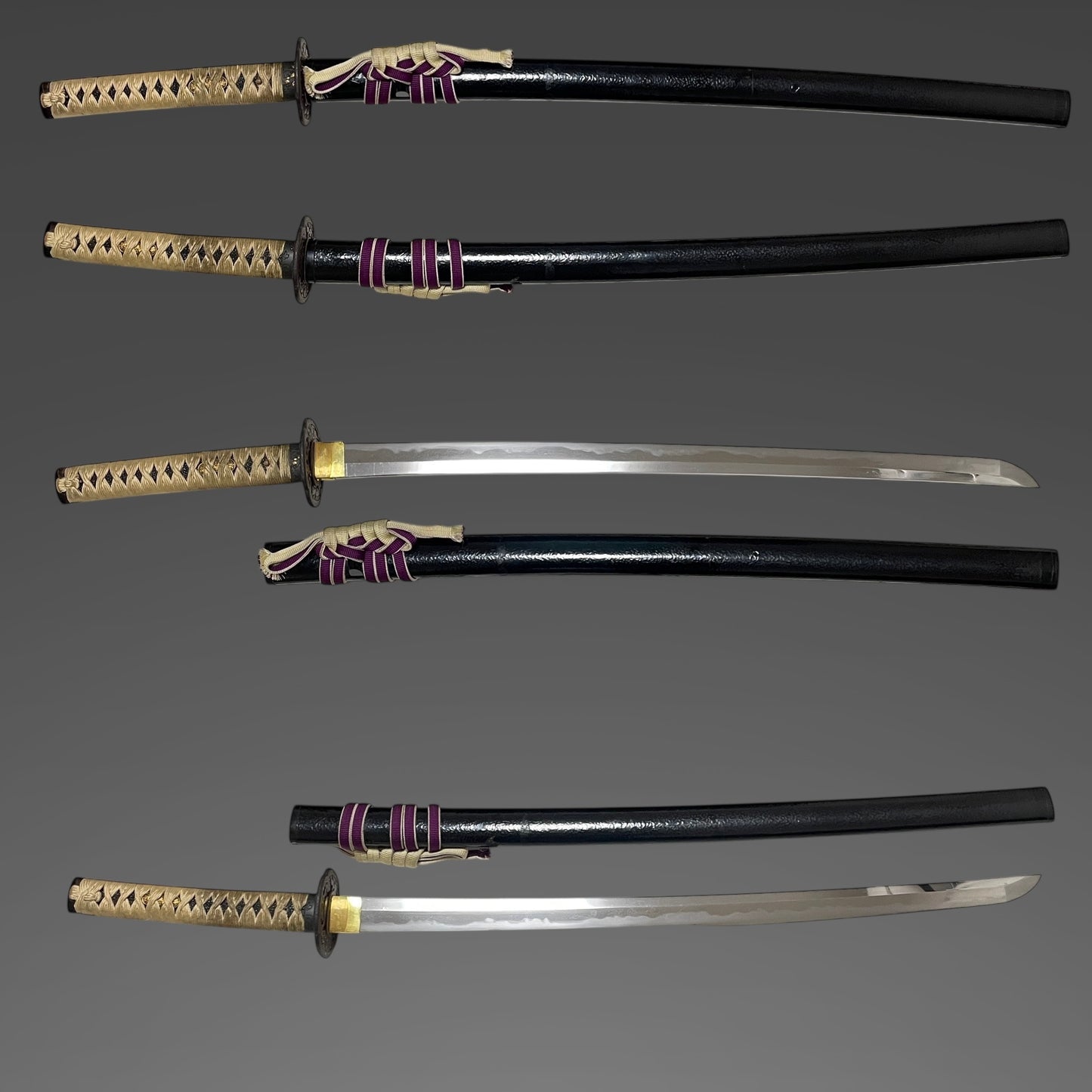 Kanbun Shinto KATANA, 森川永光 Morikawa Nagamitsu signed Fuchi, Wide and Thick Blade