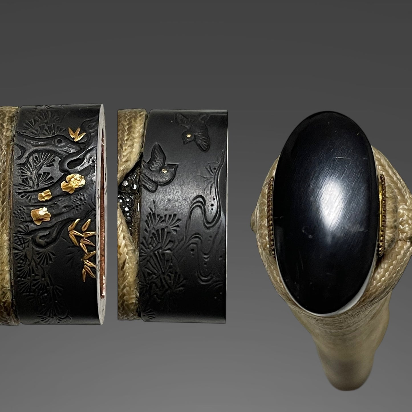 Kanbun Shinto KATANA, 森川永光 Morikawa Nagamitsu signed Fuchi, Wide and Thick Blade