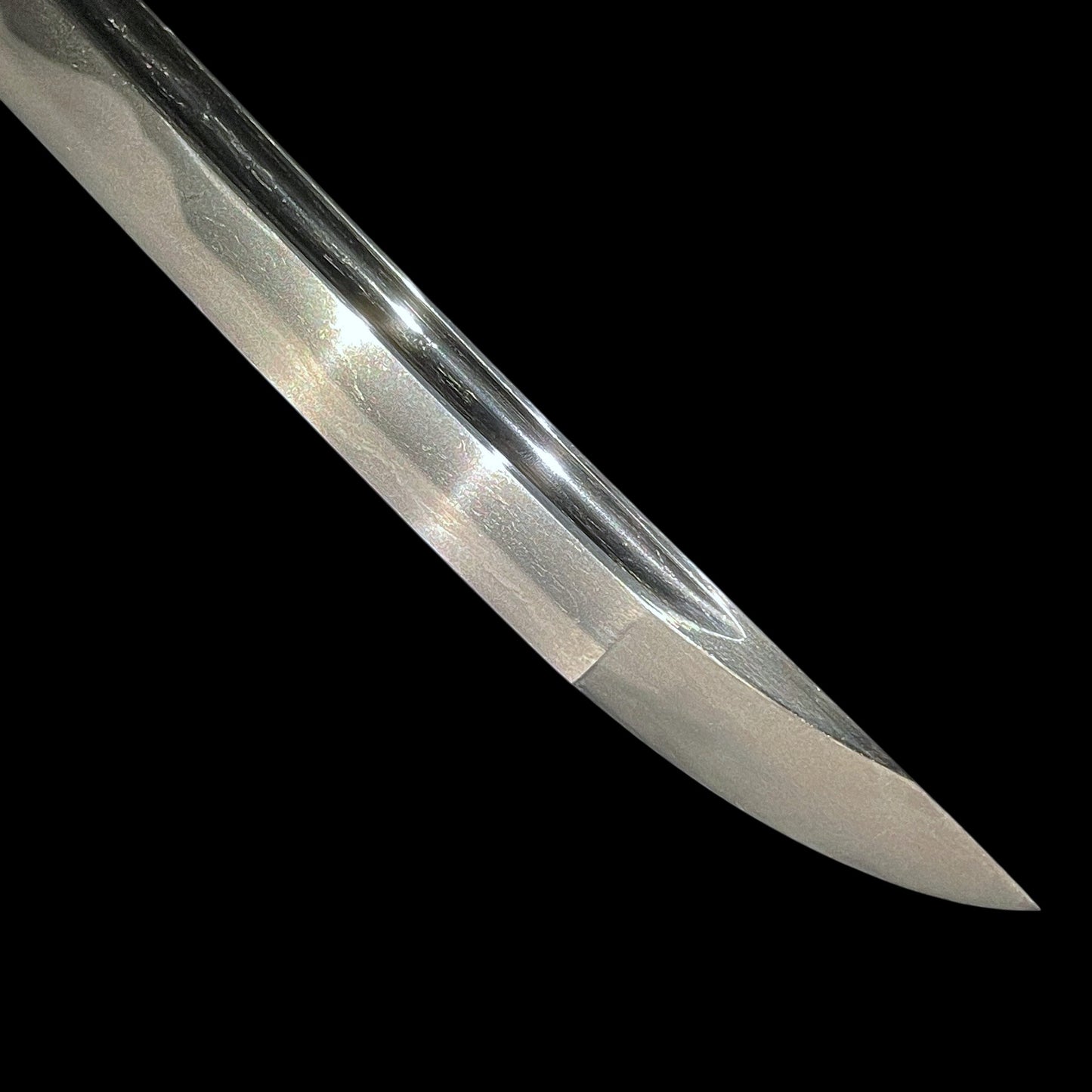 Ookissaki 大切先 Wakizashi, Bo-hi 棒樋 blade, Edo period mumei