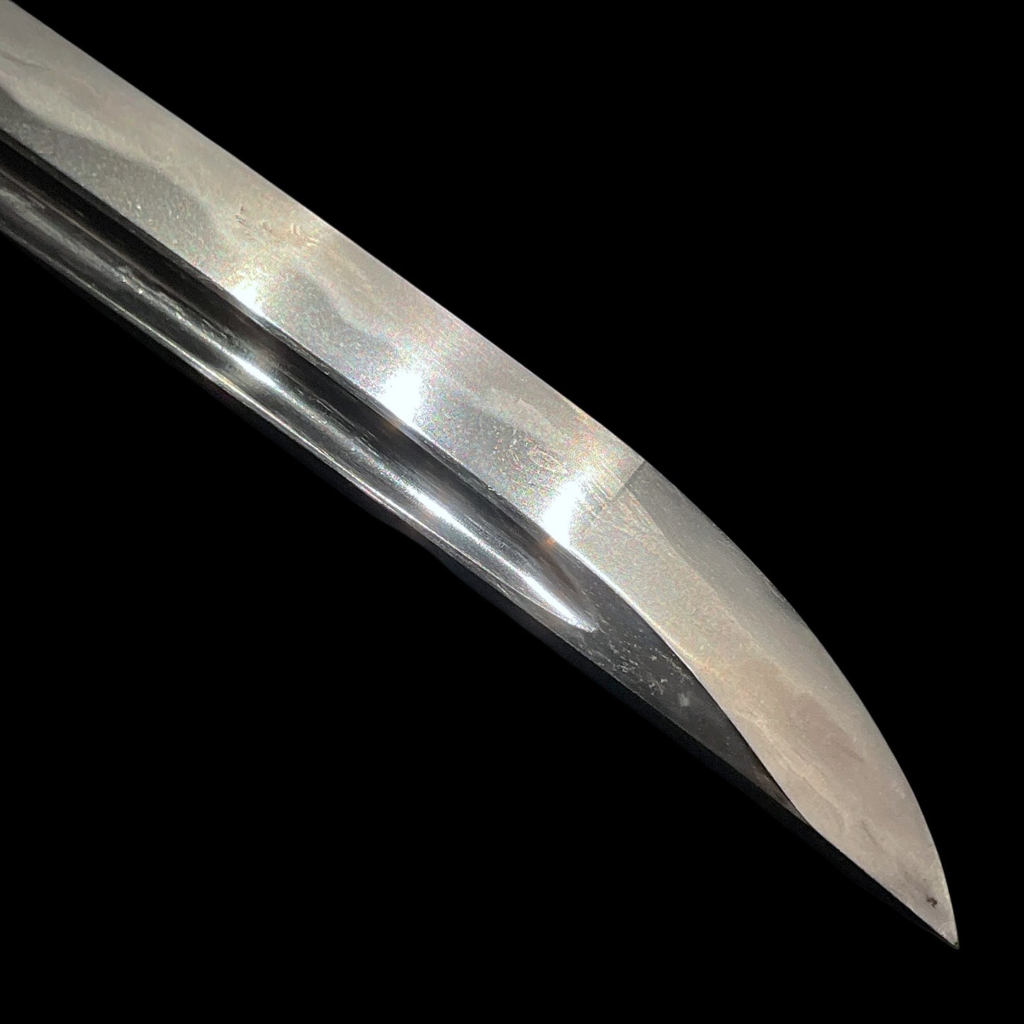 Ookissaki 大切先 Wakizashi, Bo-hi 棒樋 blade, Edo period mumei