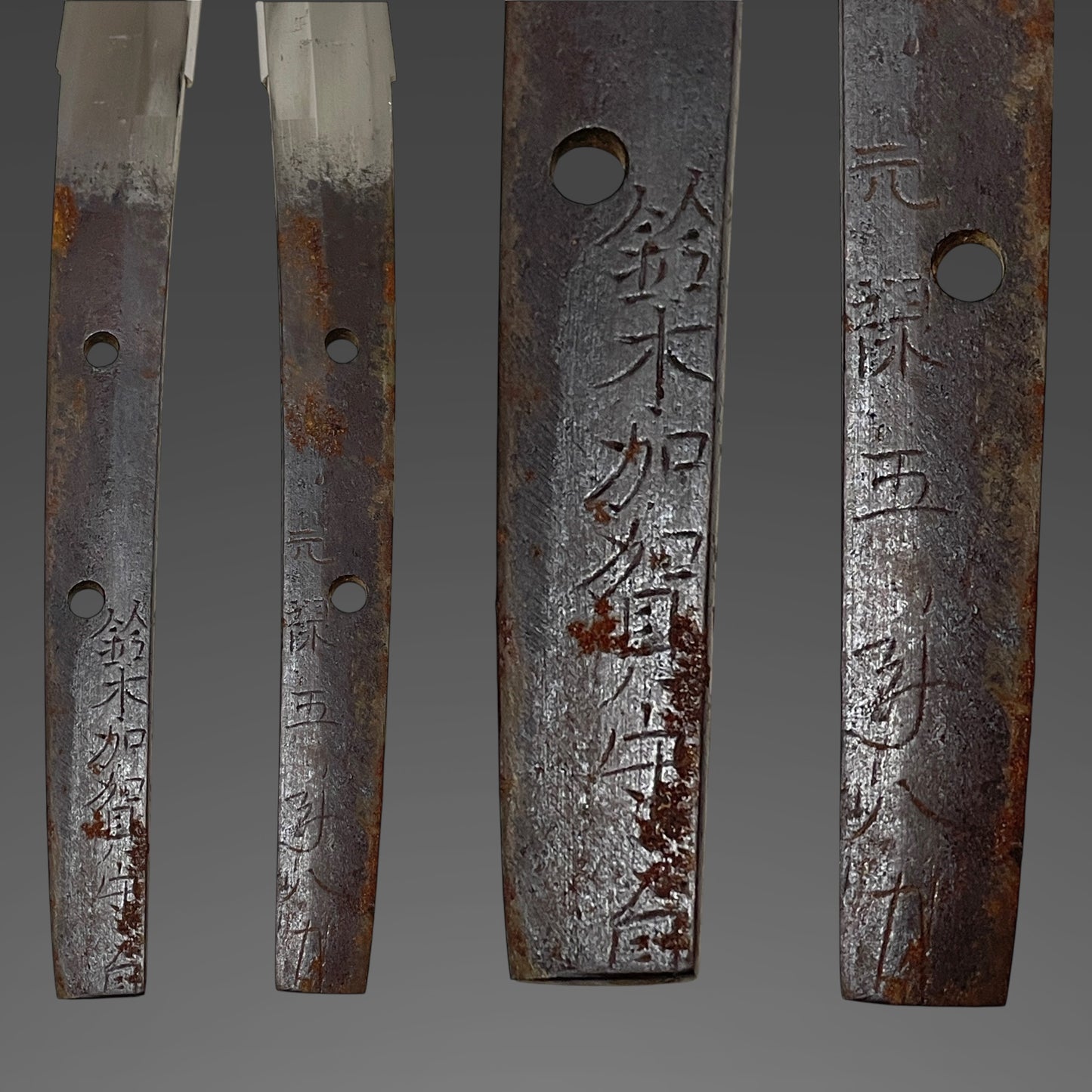 Suzuki Kaganokami Sada August 1692 signed KATANA, Inrokizamisaya 印籠刻鞘, Edo period