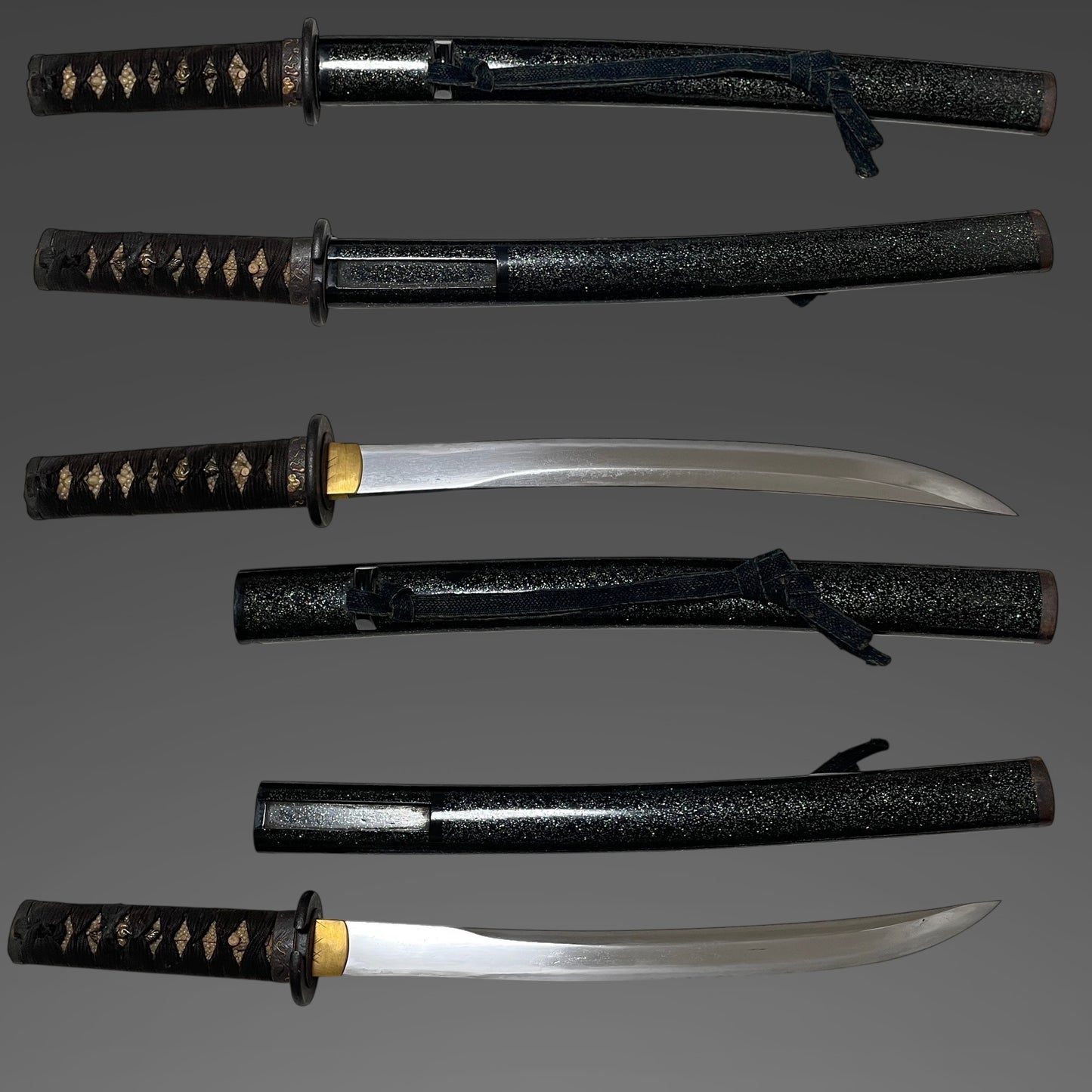 Unokubi-Zukuri 鵜首造 Wakizashi, Gourd Fuchi, Muromachi period mumei