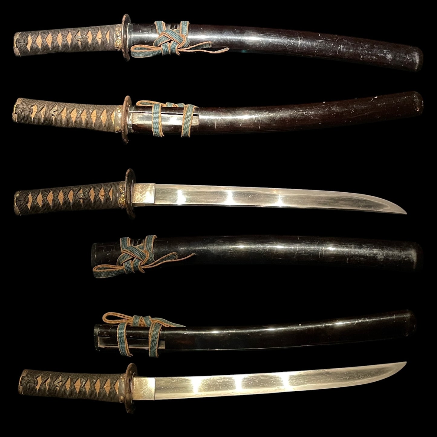 Botanshishi Fuchikashira 牡丹獅子縁頭, Sunnobi-TANTO 寸延短刀, Edo period mumei