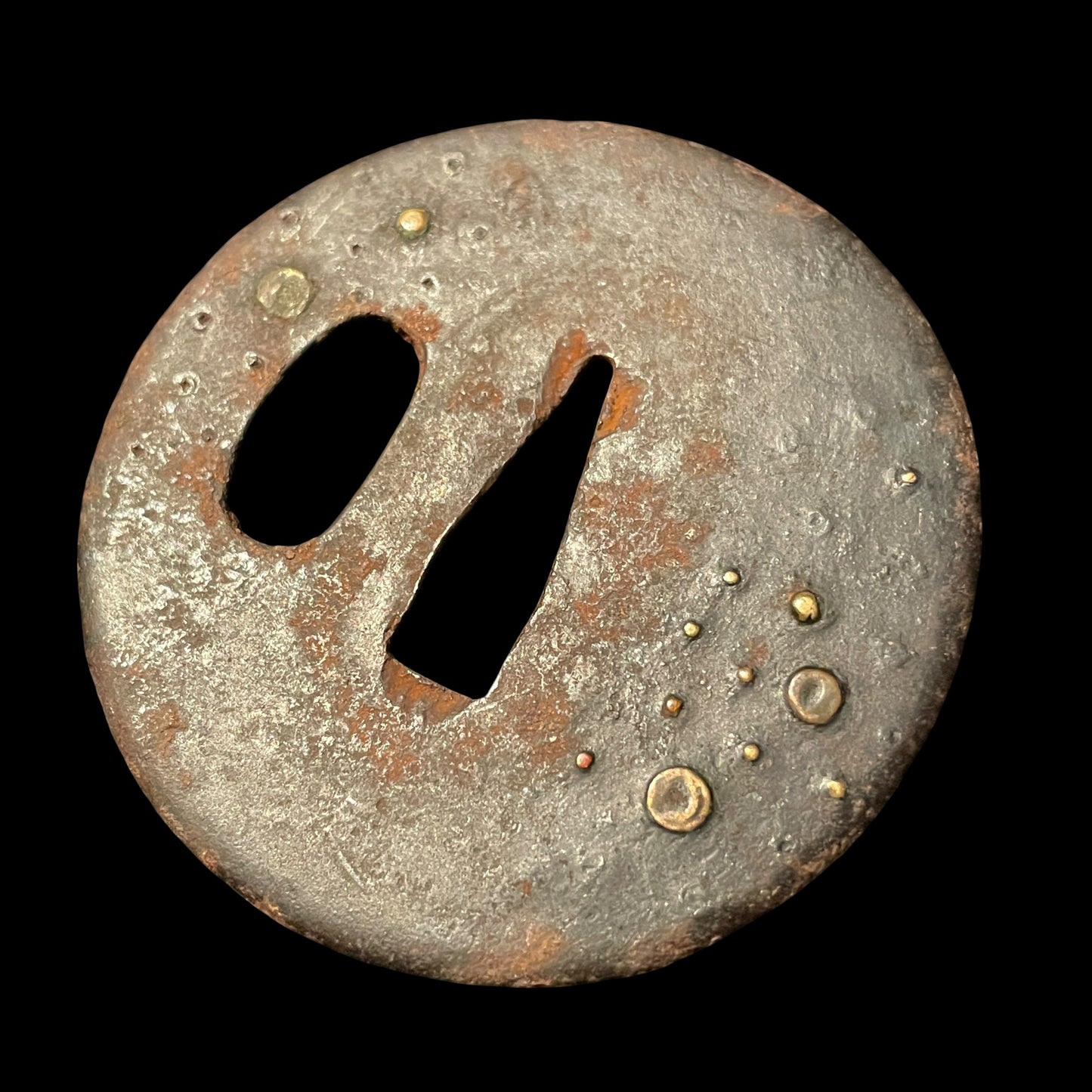 Botanshishi Fuchikashira 牡丹獅子縁頭, Sunnobi-TANTO 寸延短刀, Edo period mumei