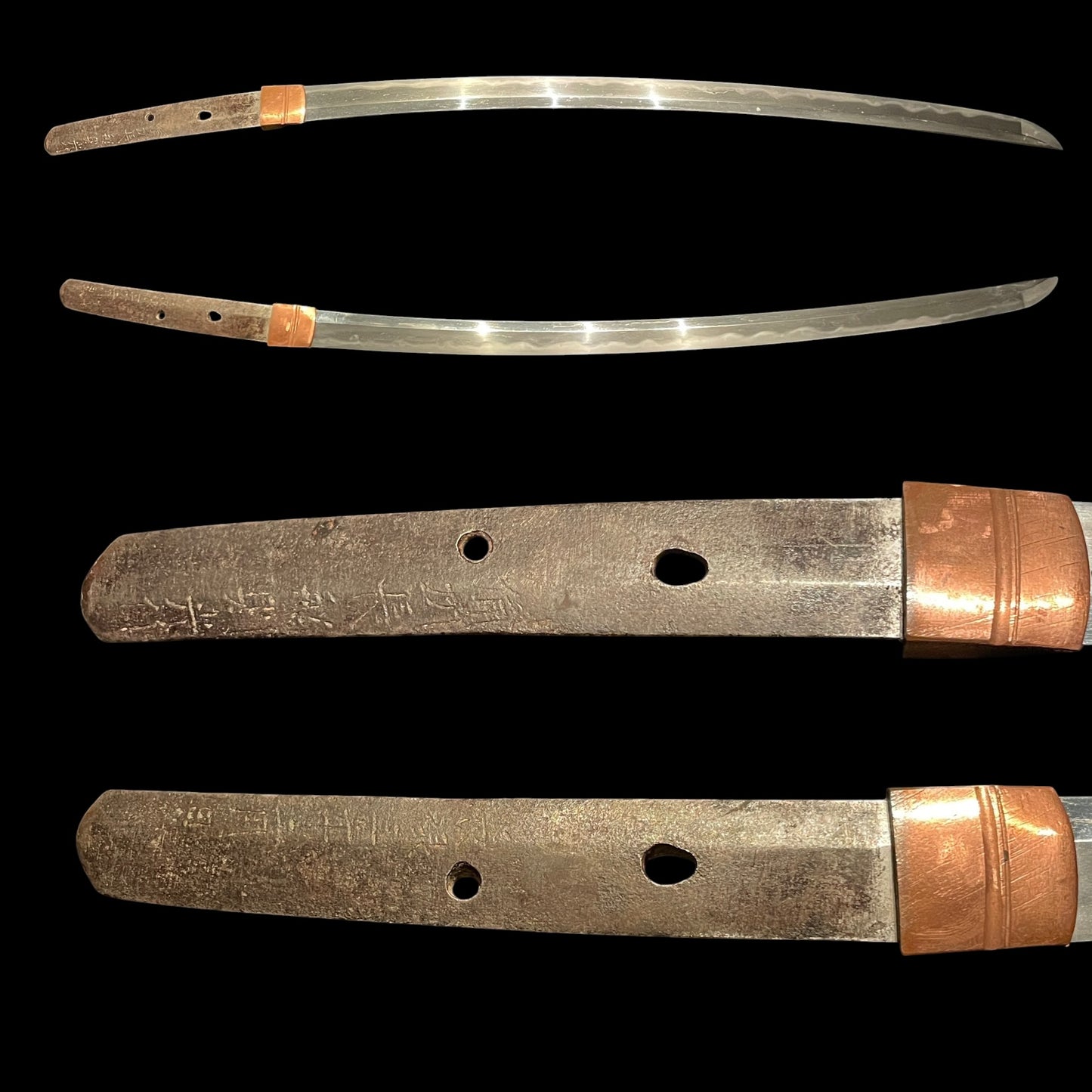 Bishuosafune Norimitsu saku  February 1560 備州長舩則光作 signed Wakizashi, Muromachi period